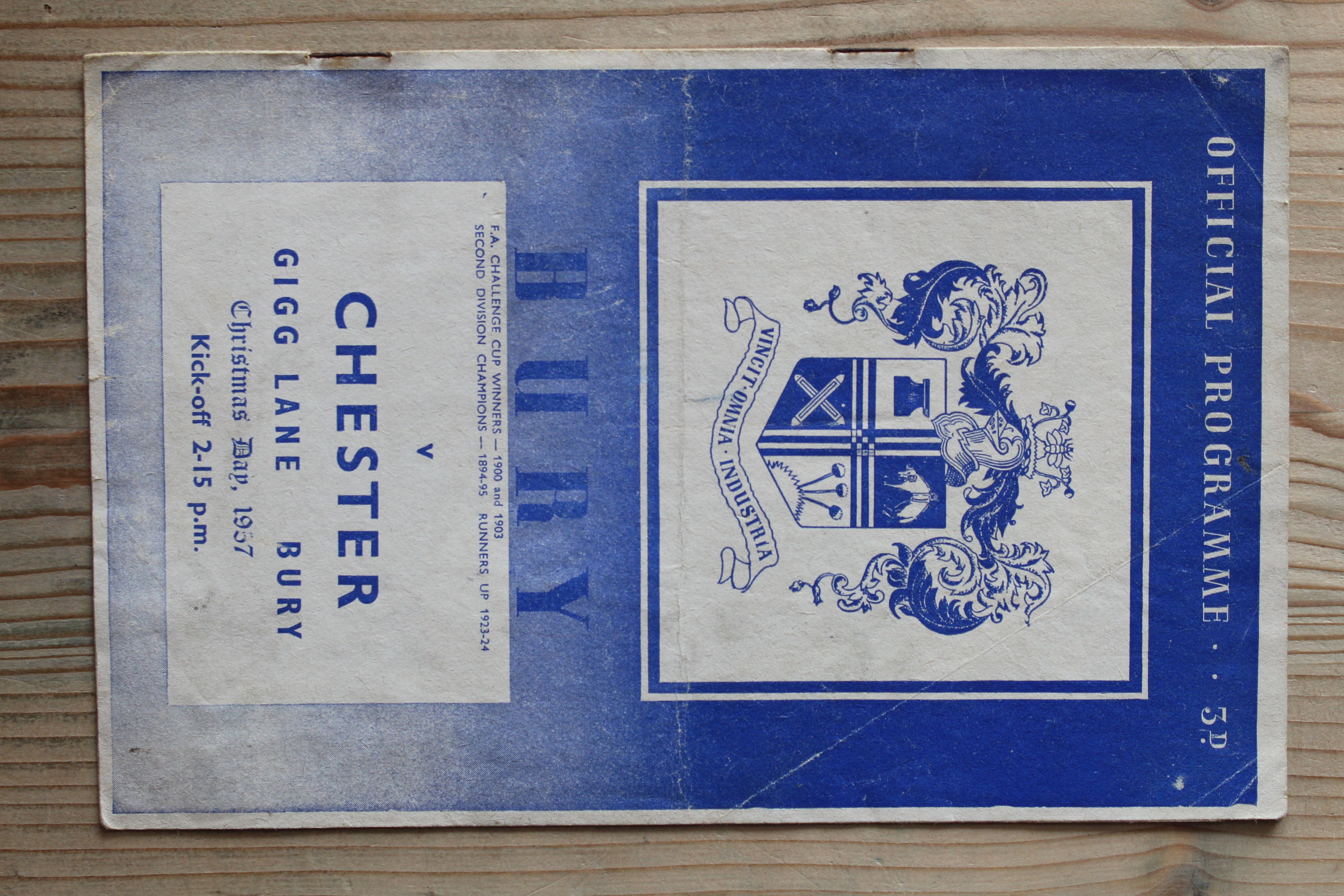 Bury FC v Chester City FC