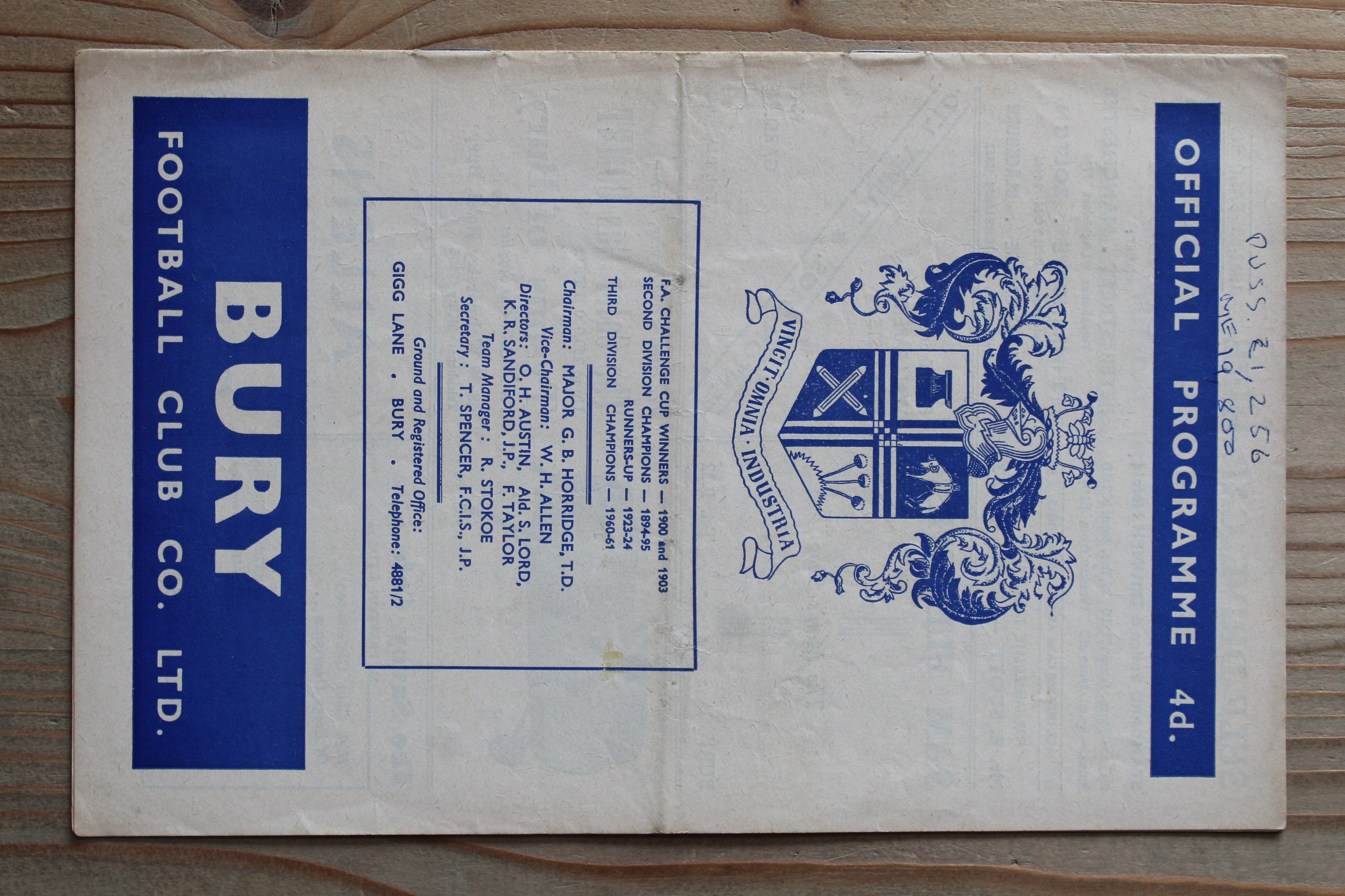 Bury FC v Stoke City FC