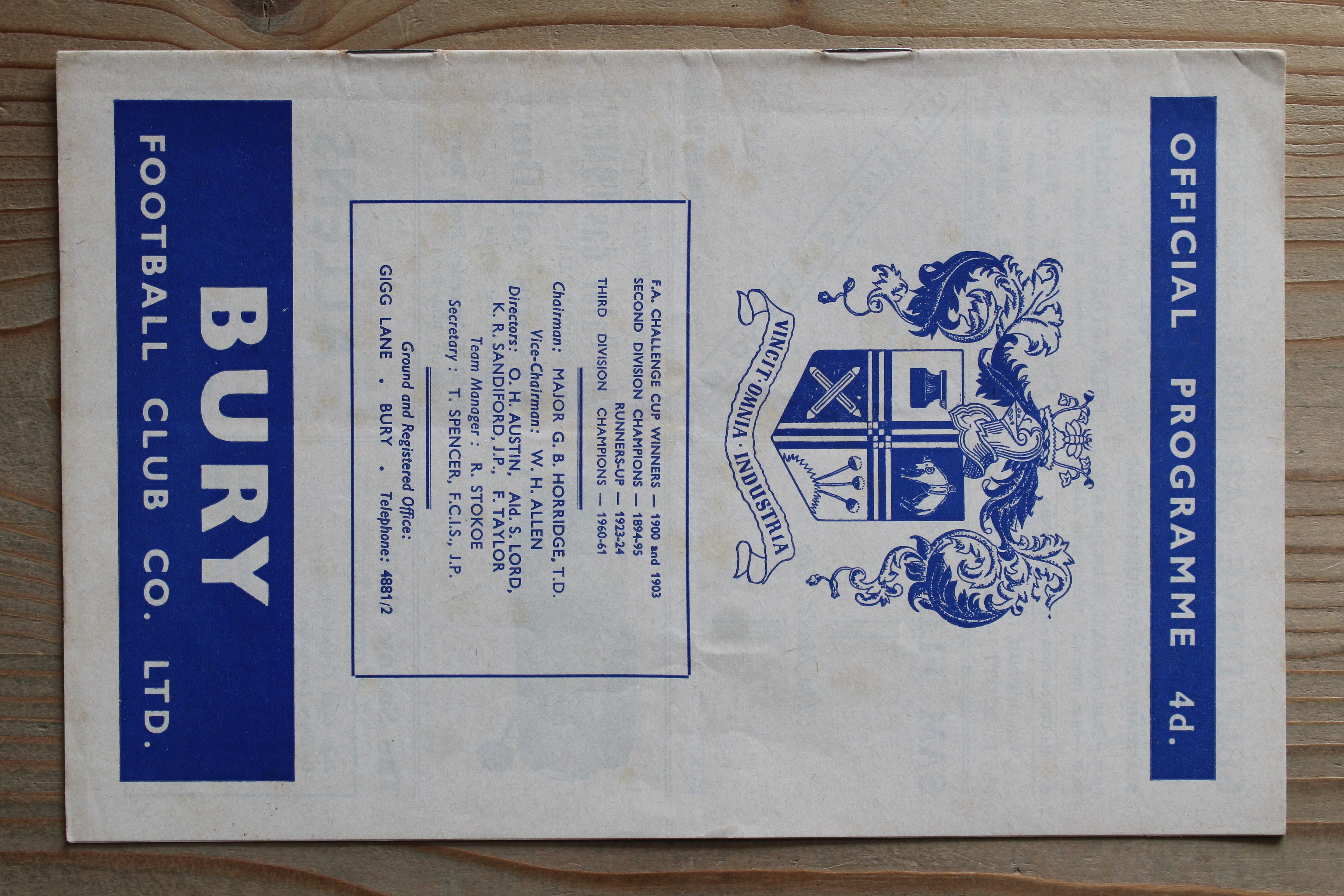 Bury FC v Preston North End FC