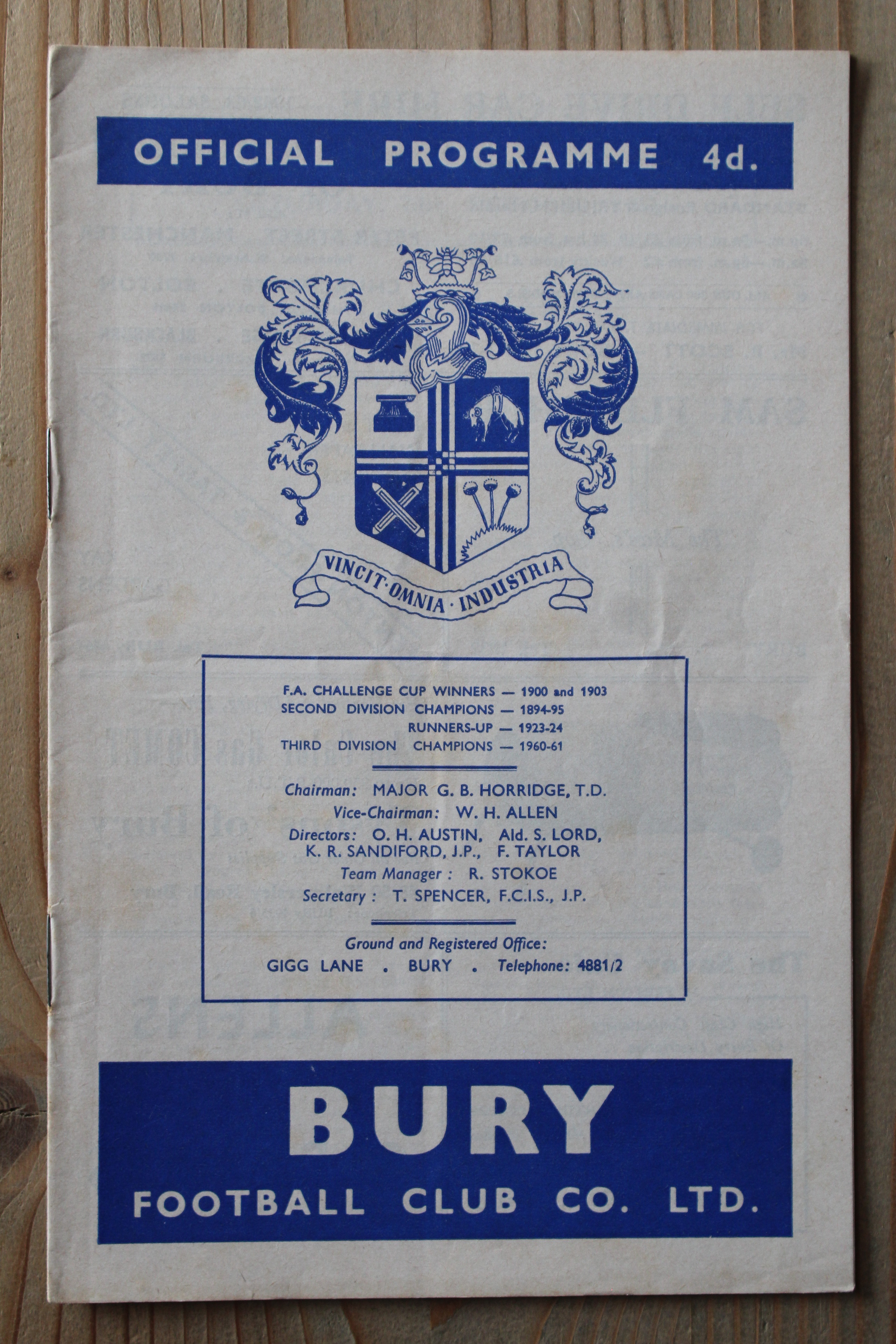 Bury FC v Preston North End FC