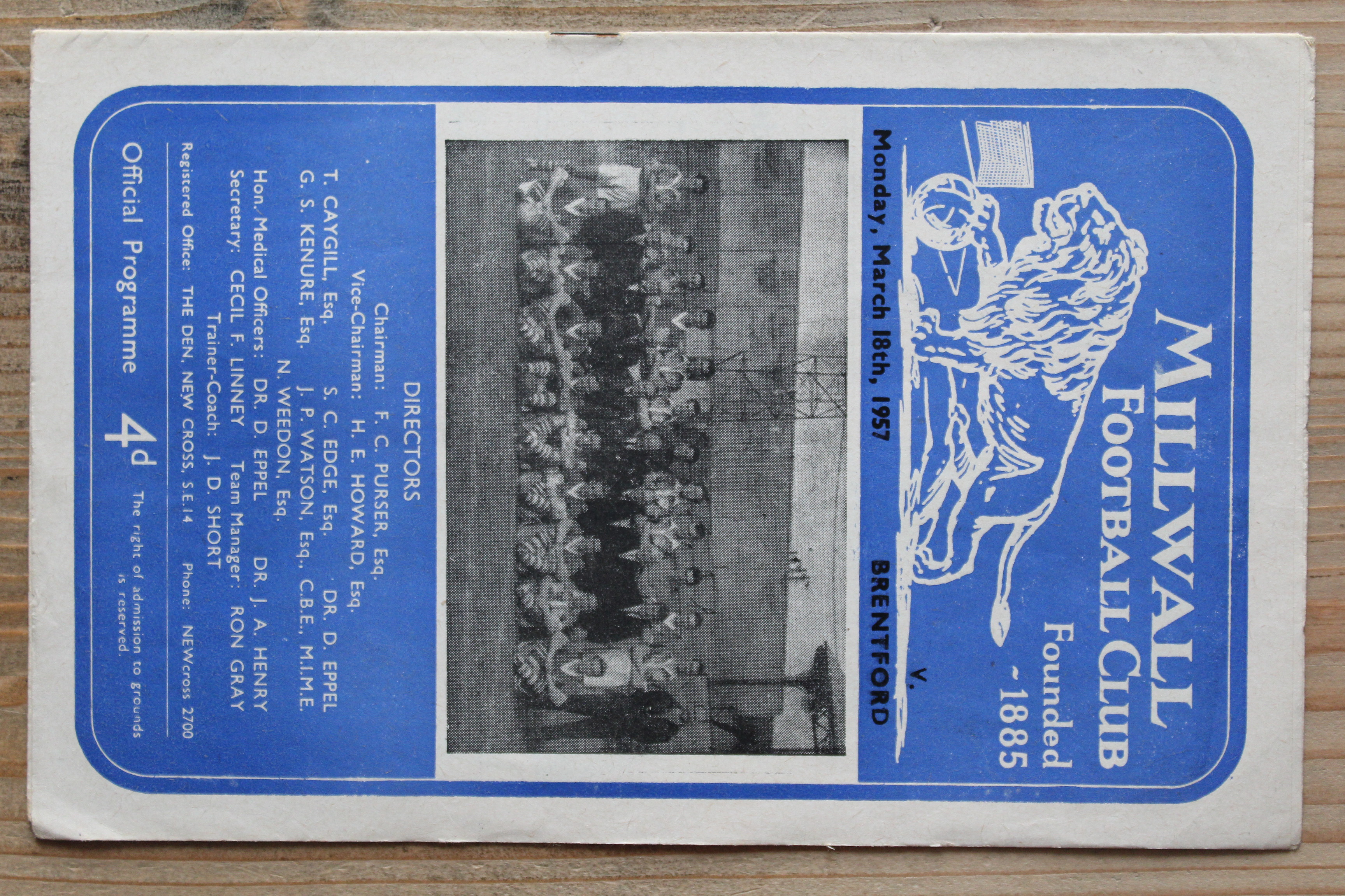 Millwall FC v Brentford FC