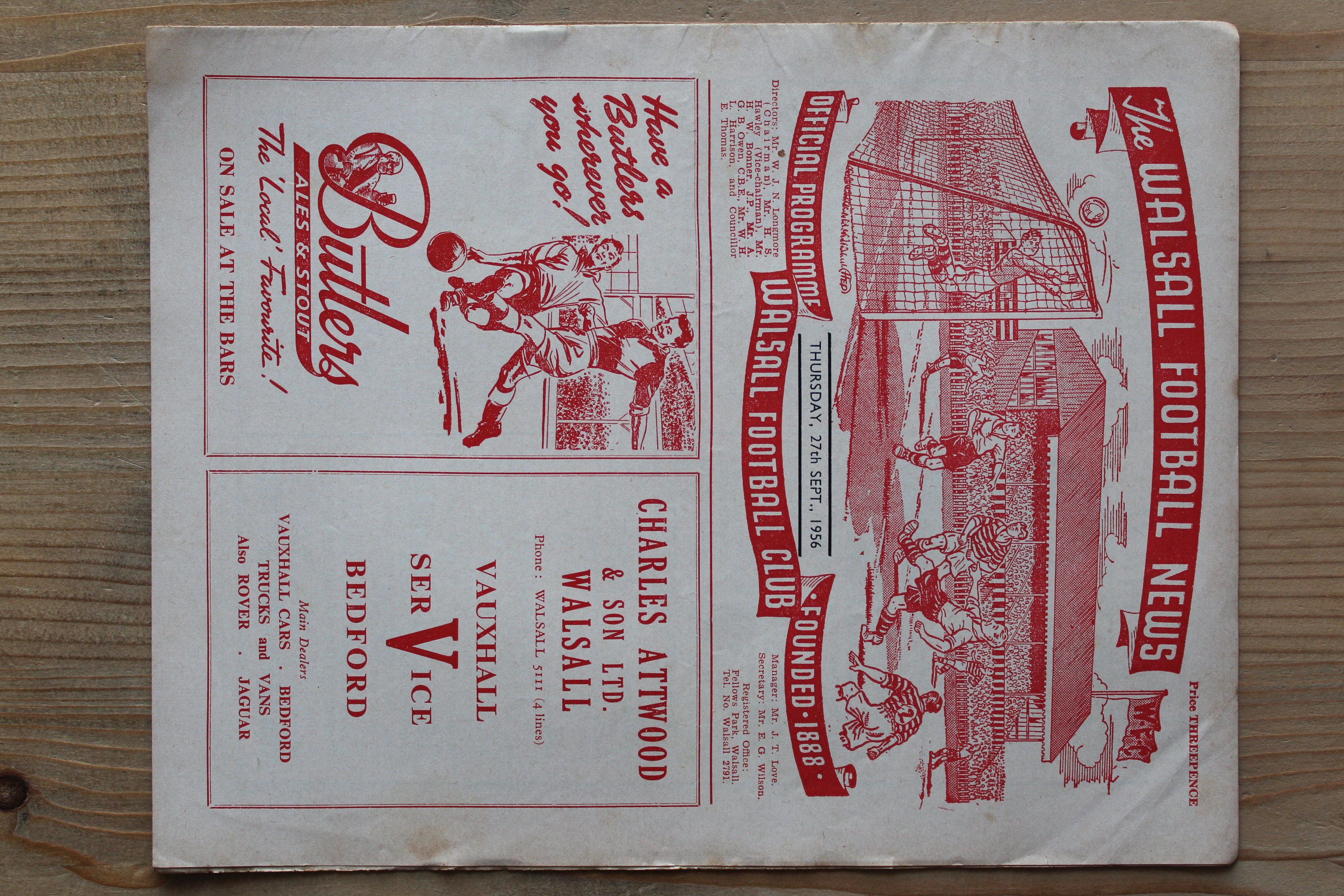 Walsall FC v Bournemouth & Boscombe