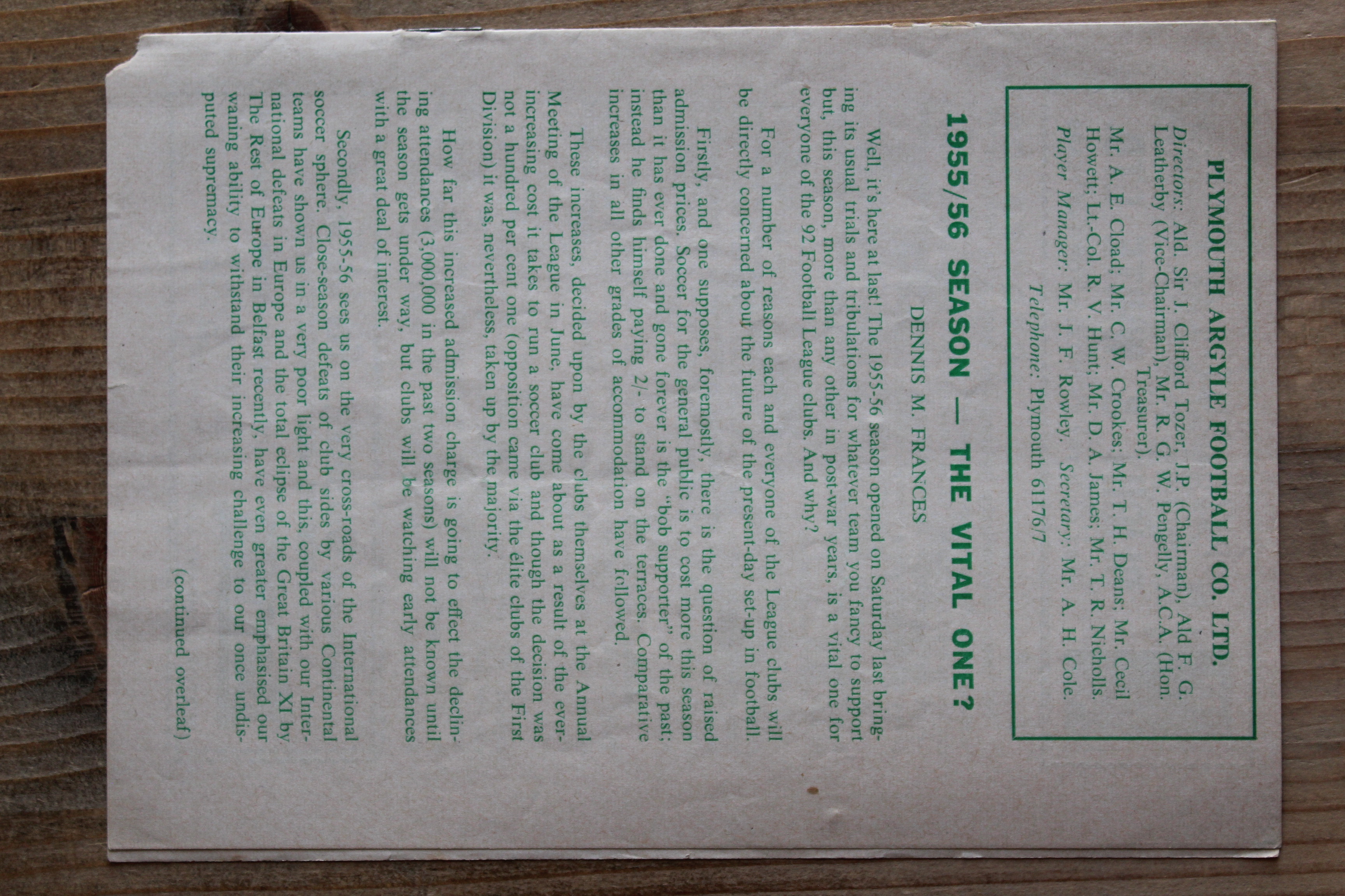 Plymouth Argyle FC v Doncaster Rovers FC