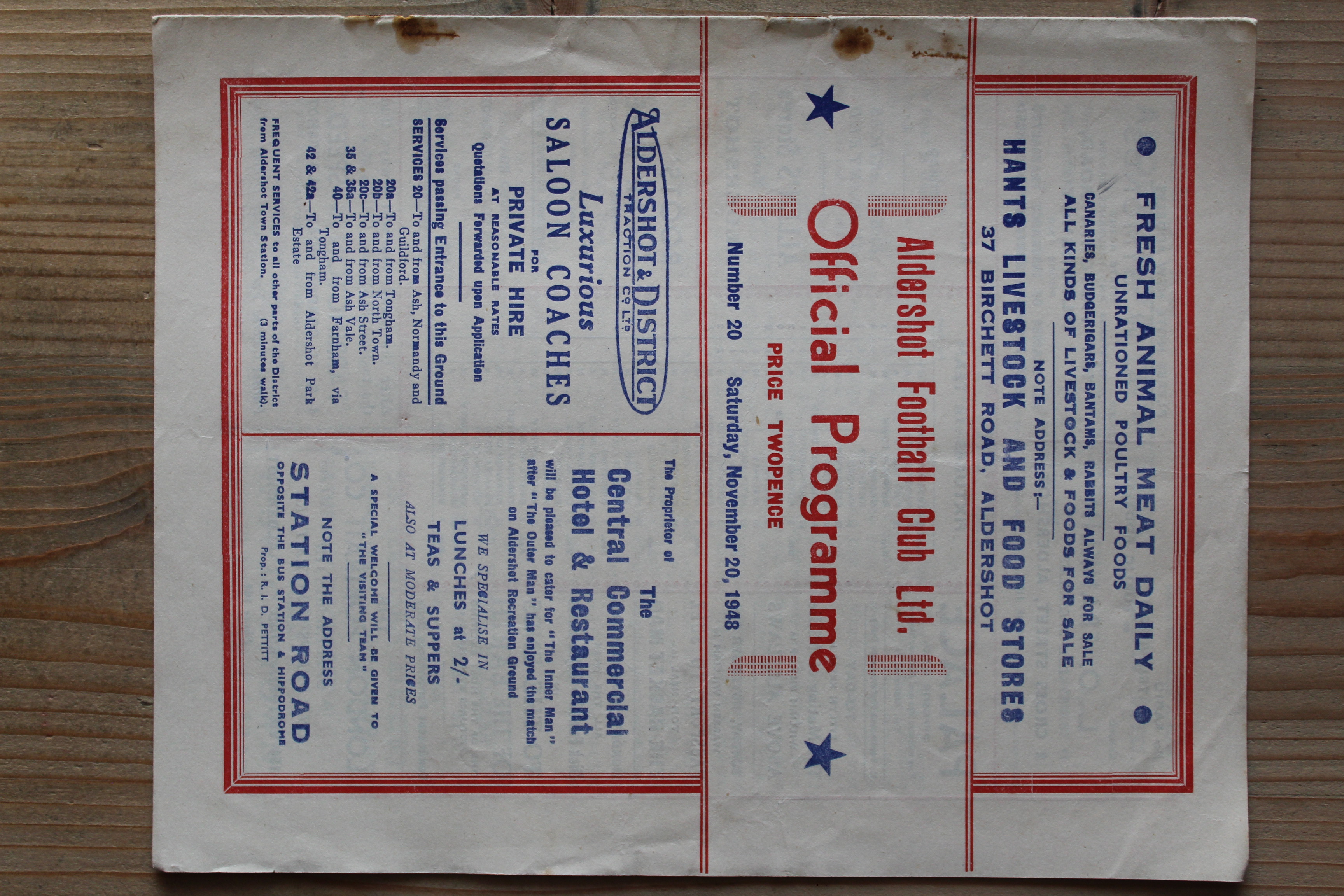 Aldershot F.C v Swansea Town