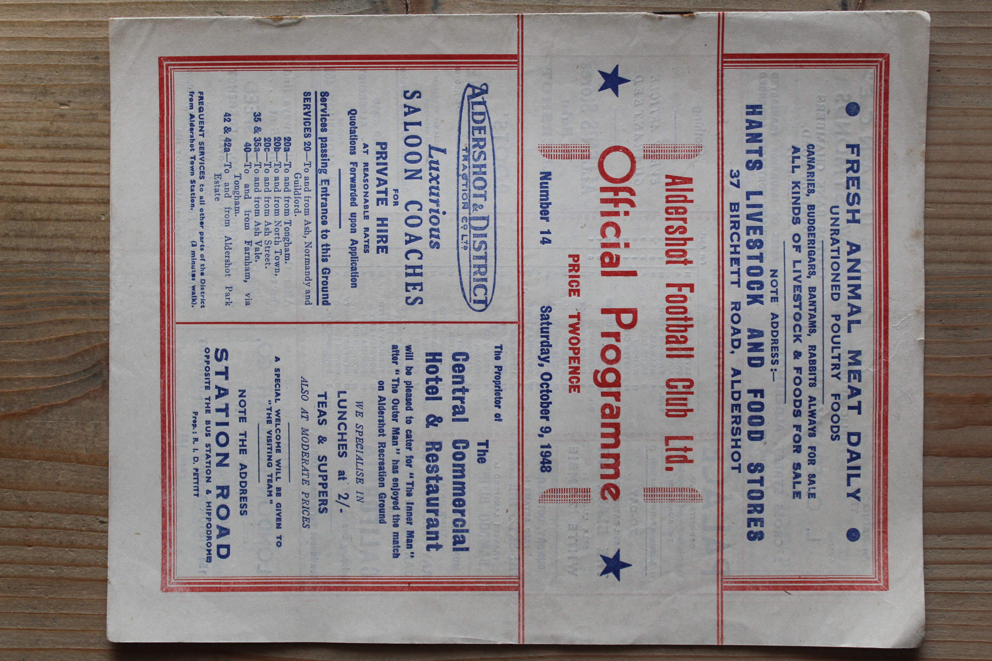 Aldershot F.C v Crystal Palace FC