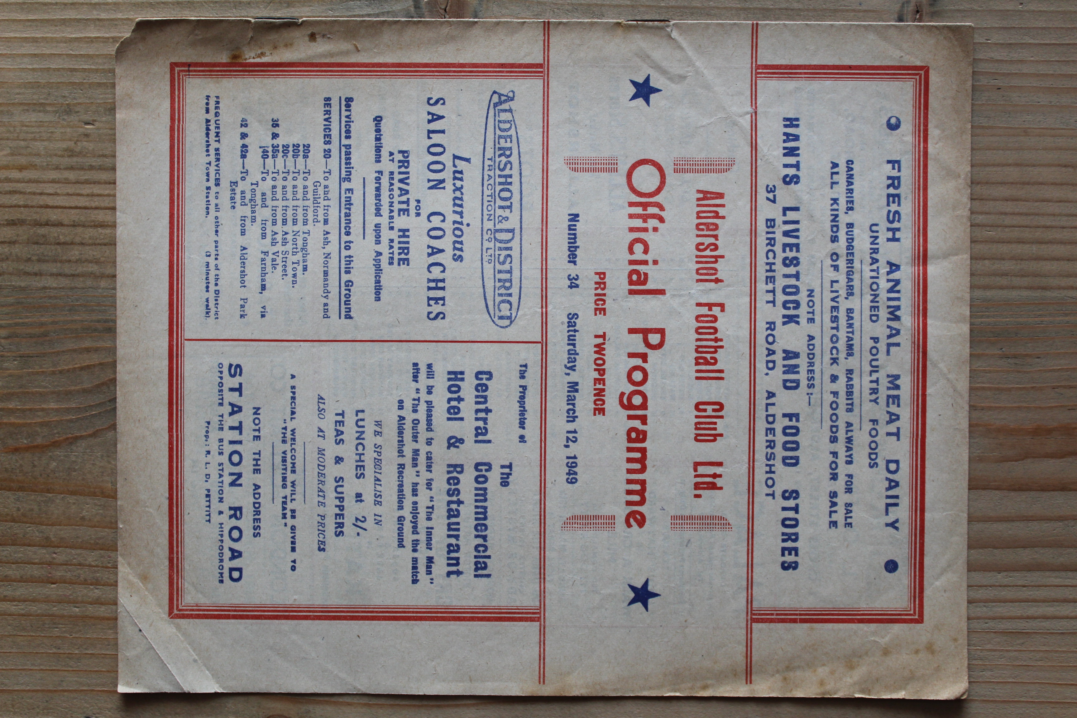 Aldershot F.C v Reading FC