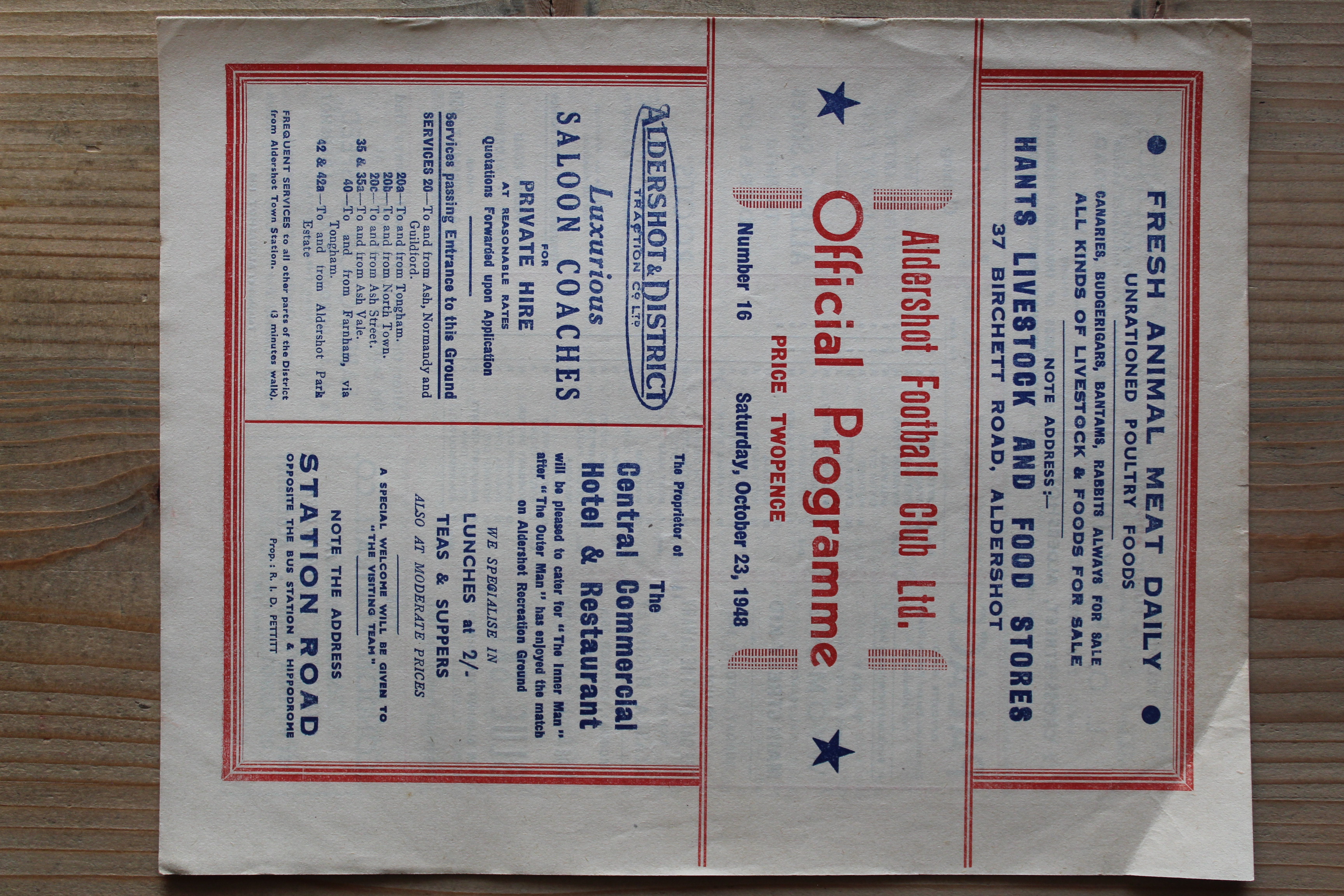 Aldershot F.C v Walsall FC