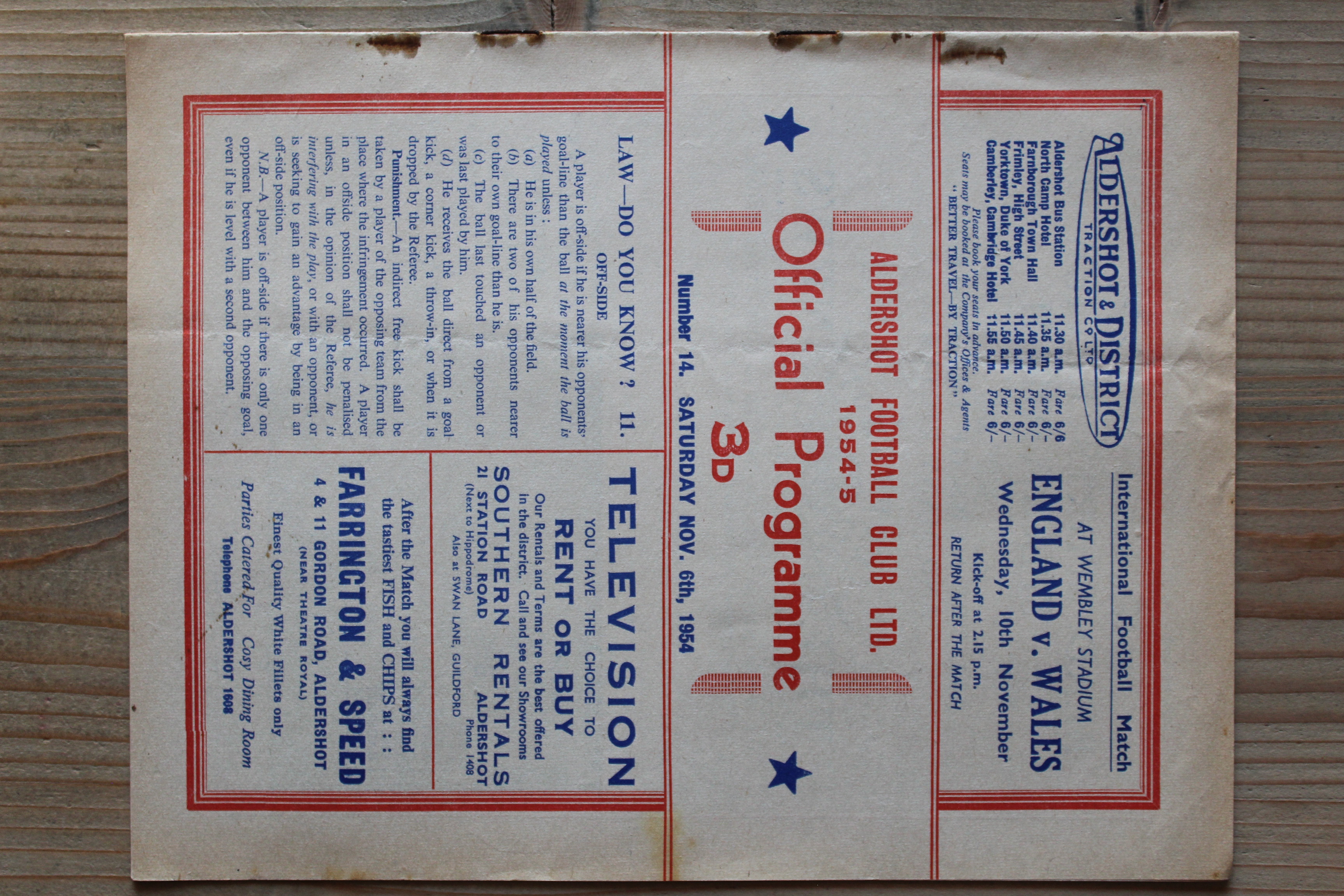 Aldershot F.C v Brentford FC