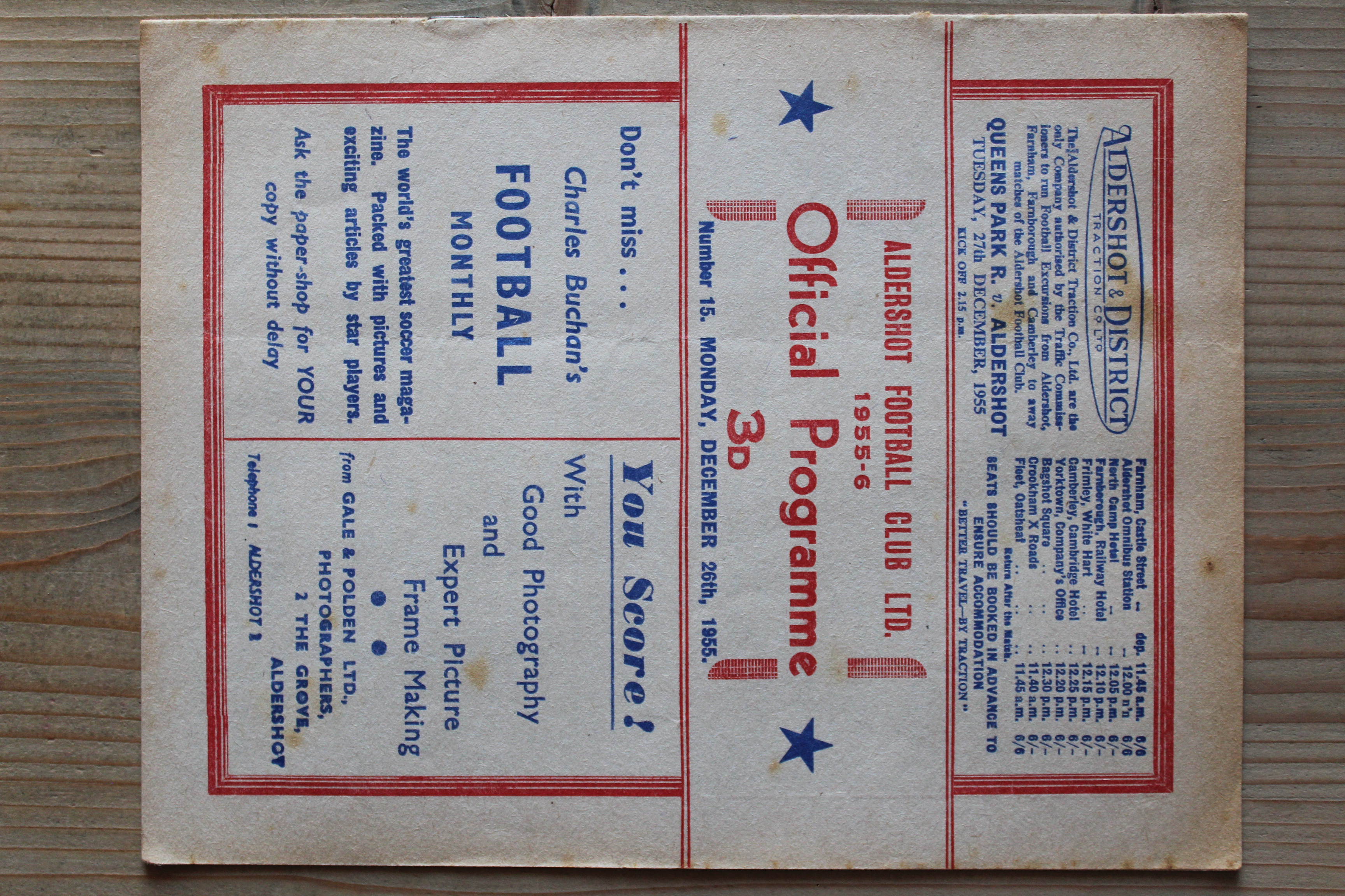 Aldershot F.C v Queens Park Rangers FC