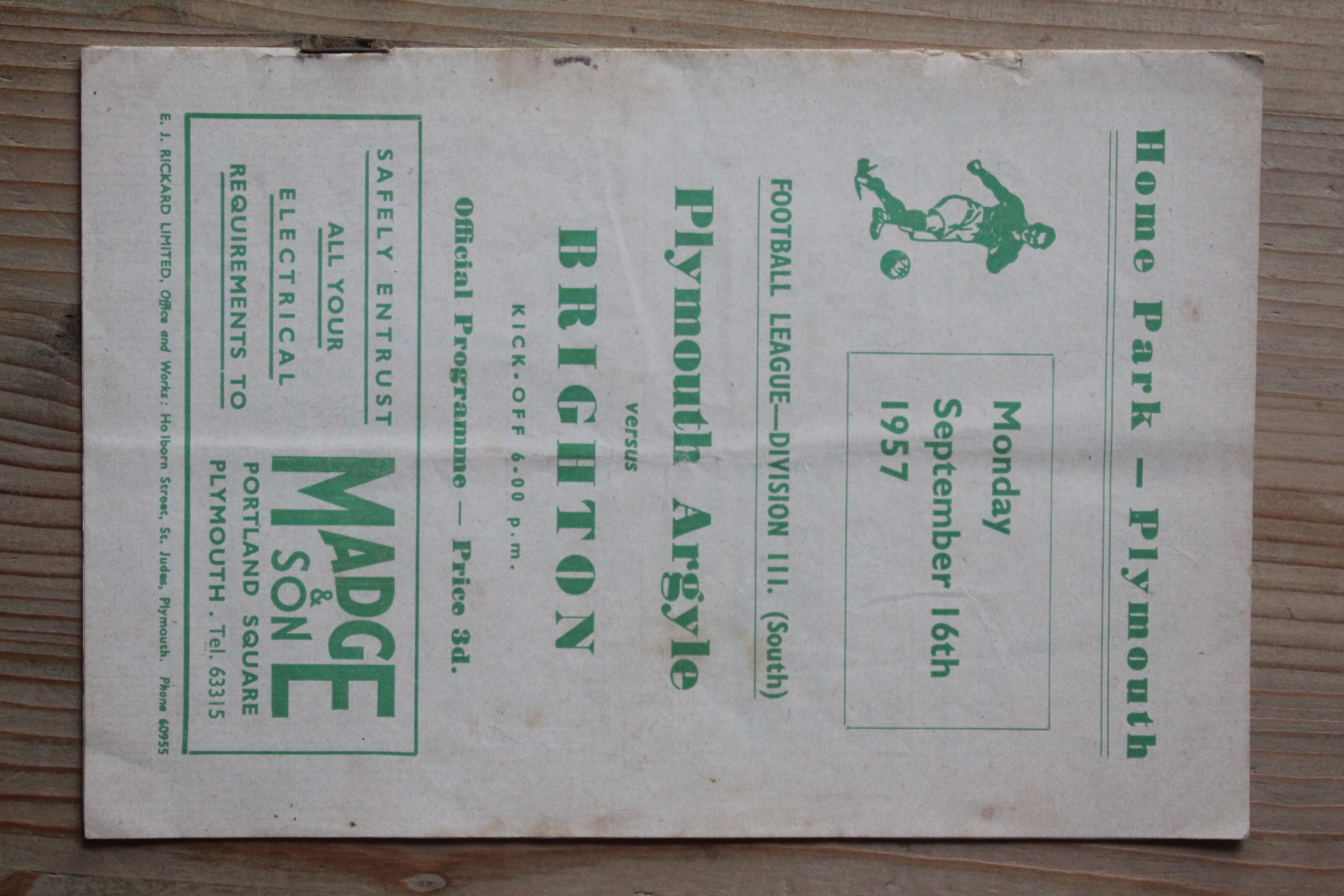 Plymouth Argyle FC v Brighton & Hove Albion FC