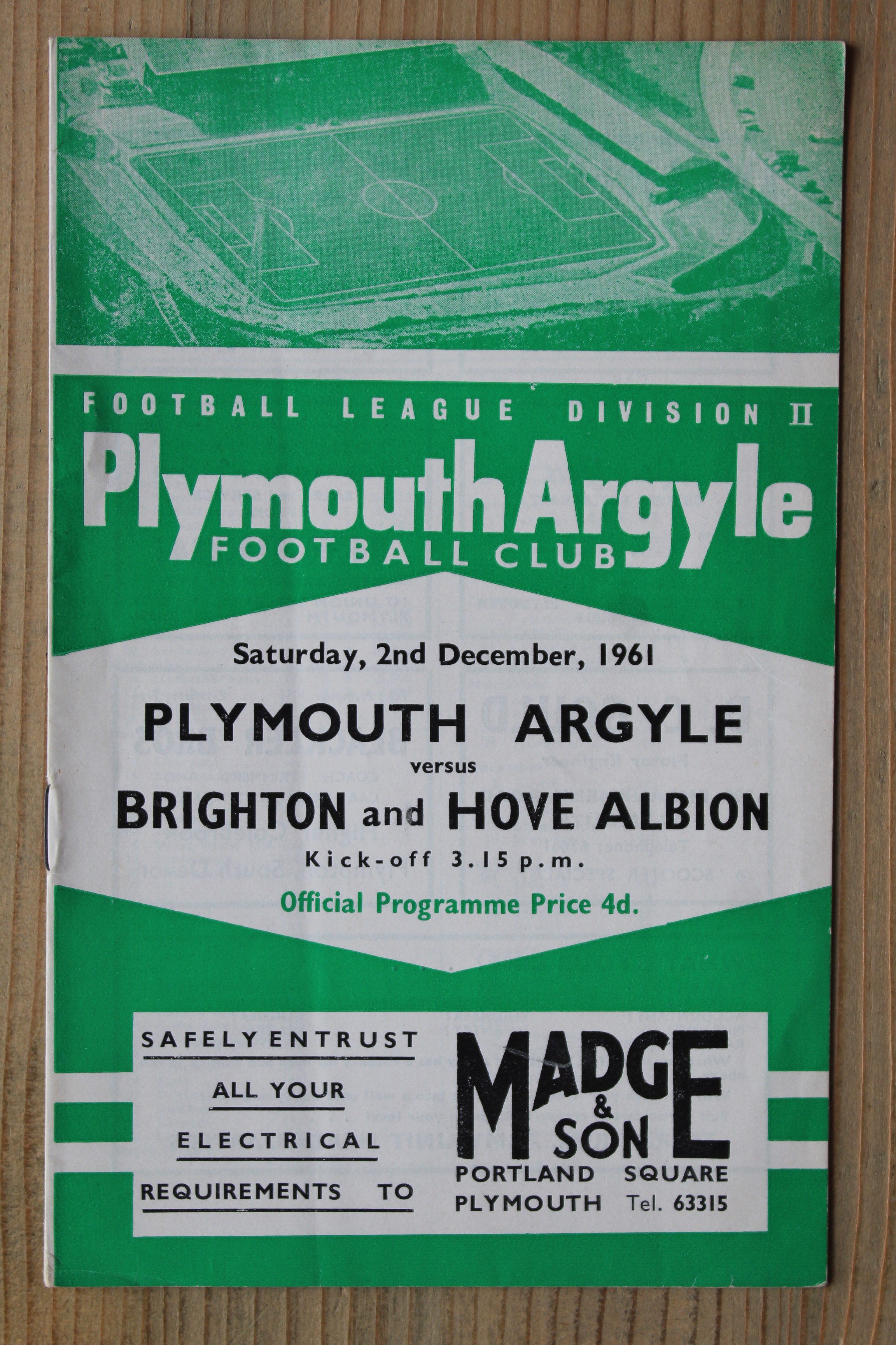 Plymouth Argyle FC v Brighton & Hove Albion FC