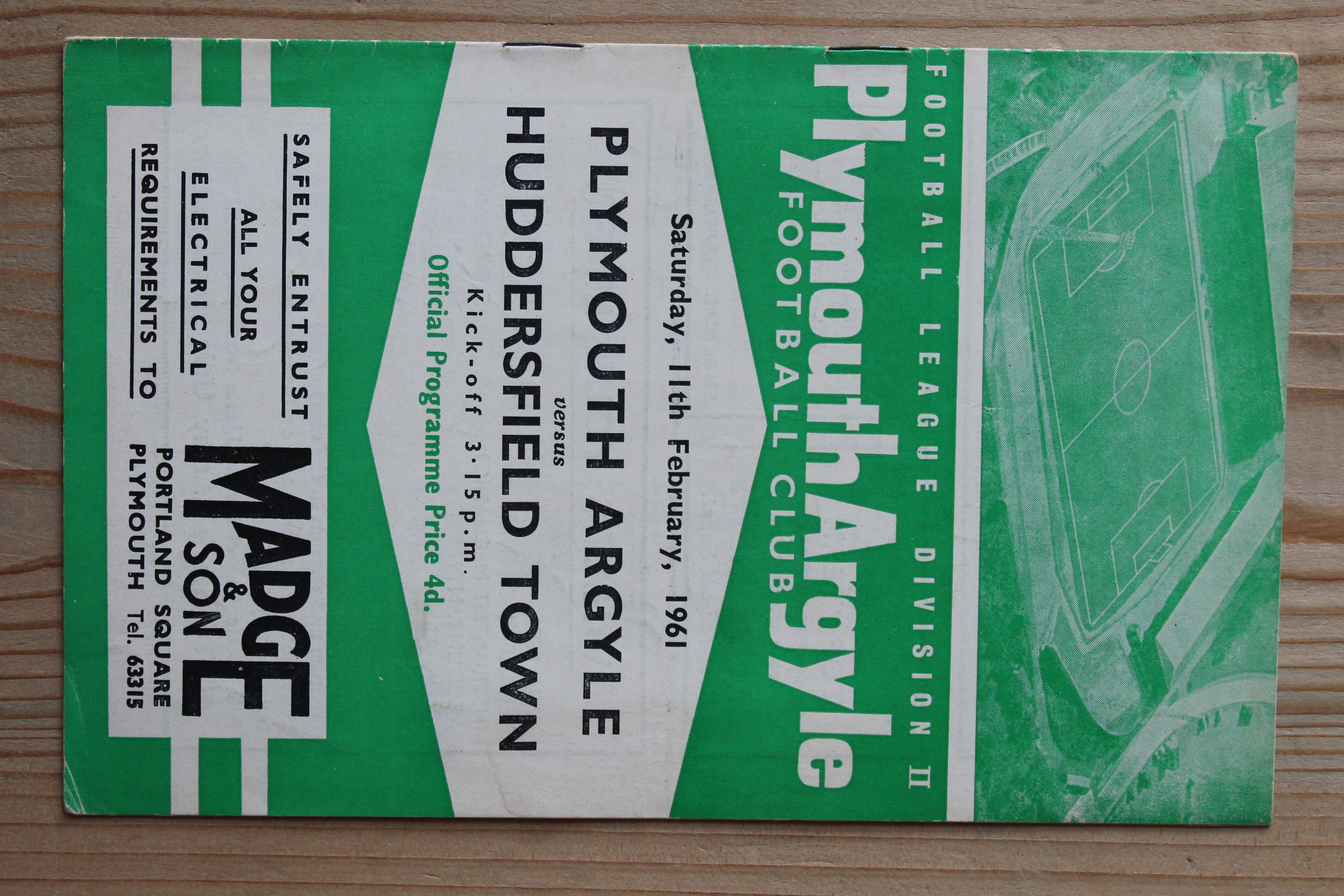 Plymouth Argyle FC v Huddersfield Town FC