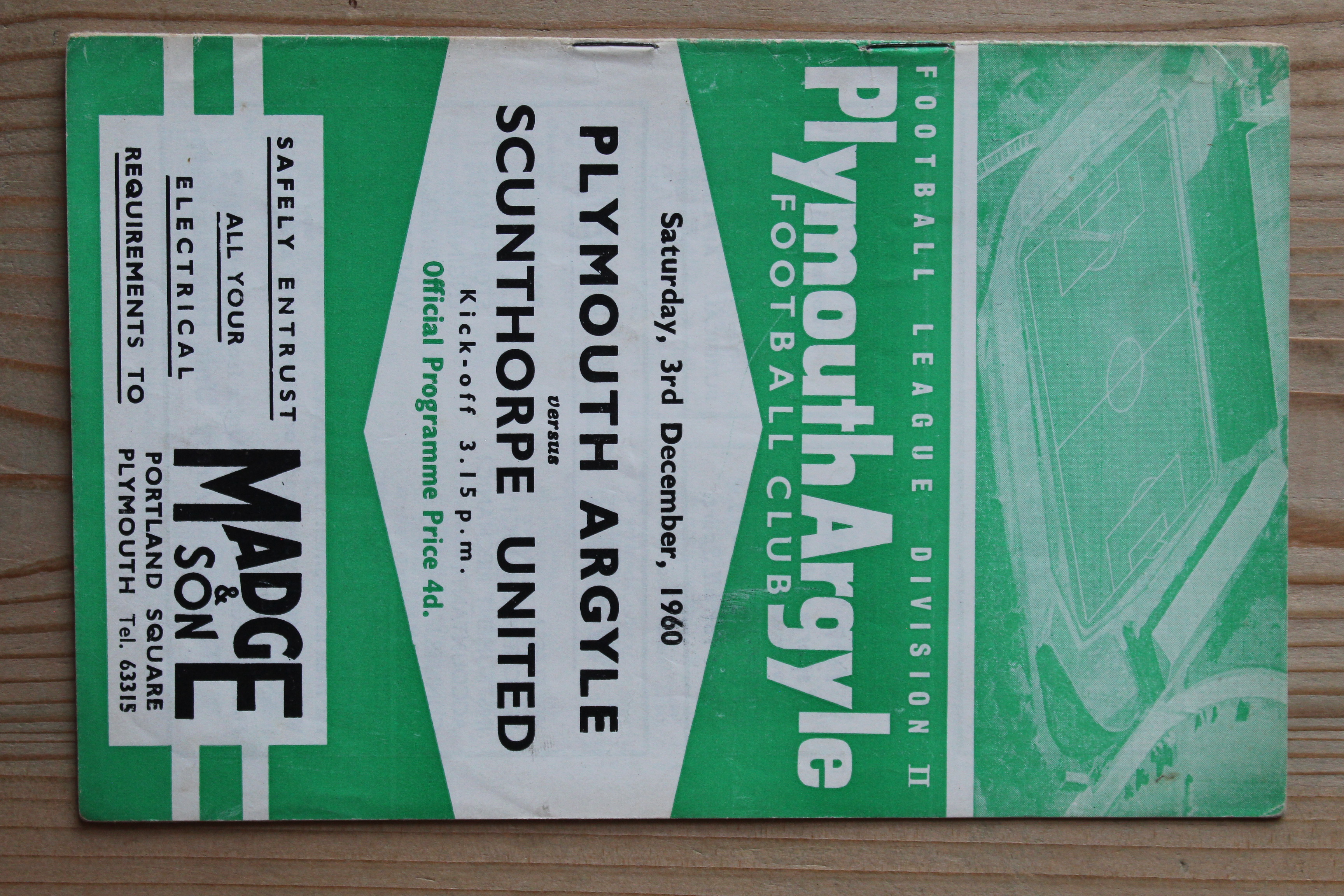 Plymouth Argyle FC v Scunthorpe United FC