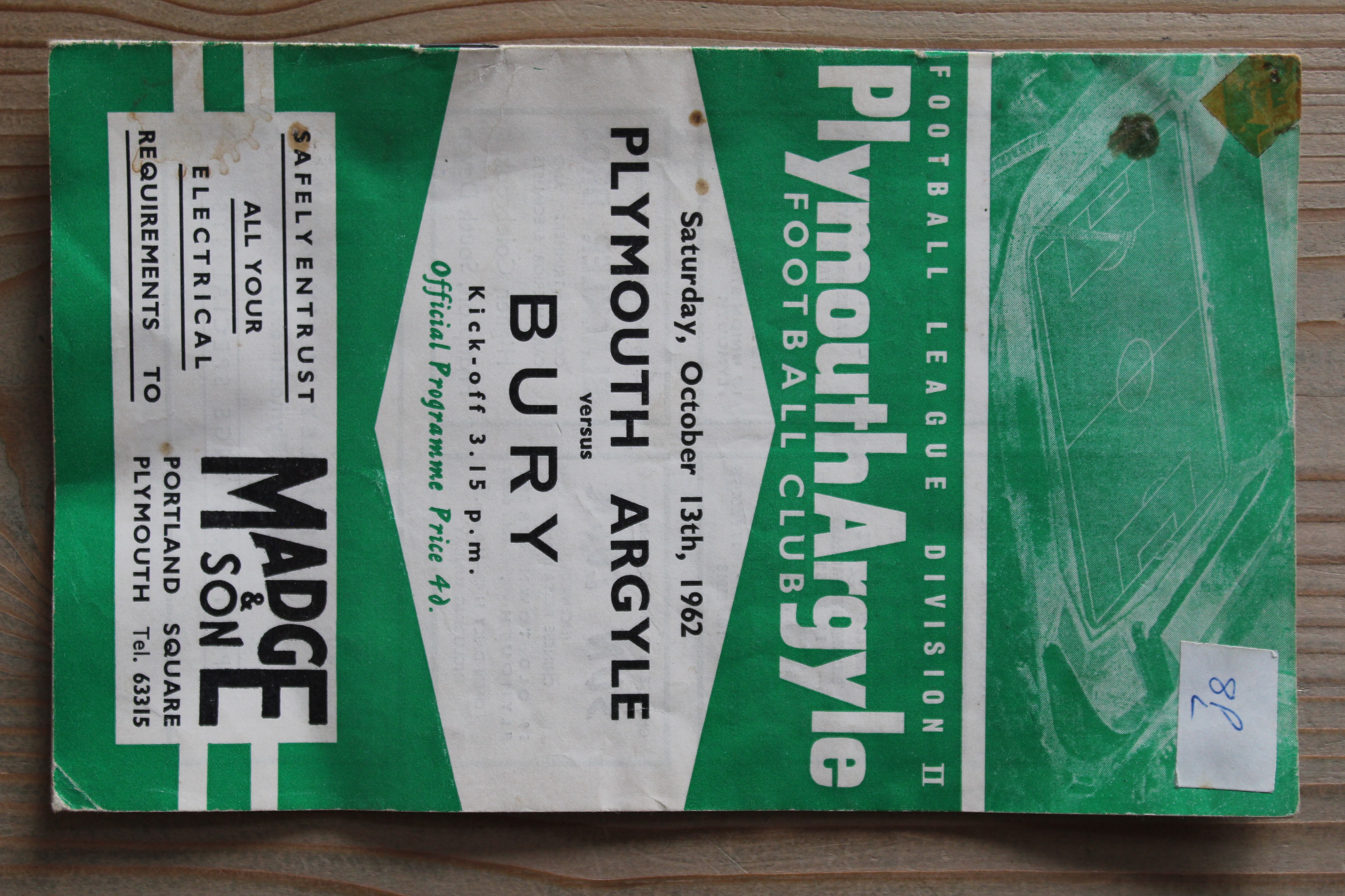 Plymouth Argyle FC v Bury FC