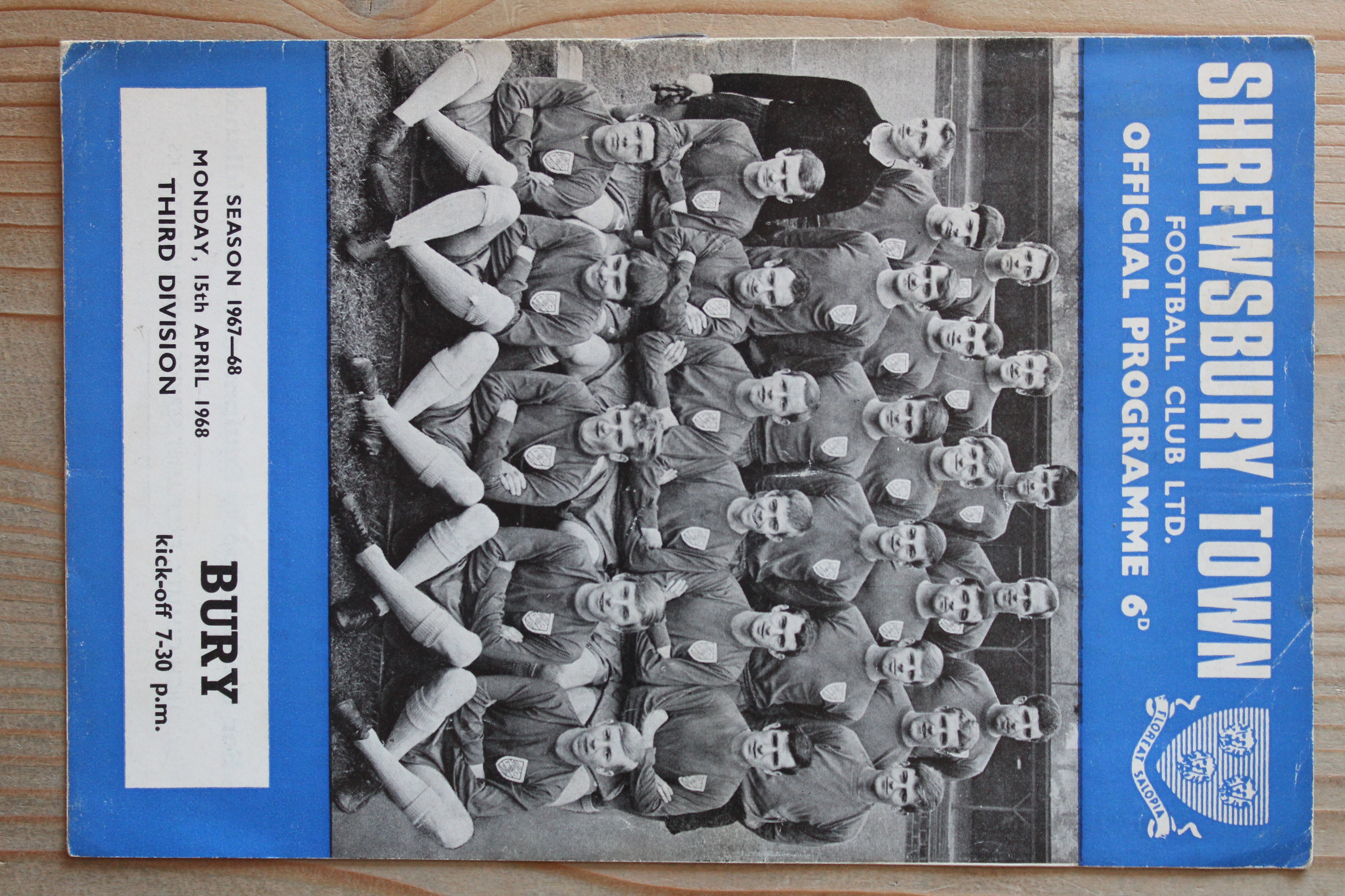 Shrewsbury Town FC v Bury FC