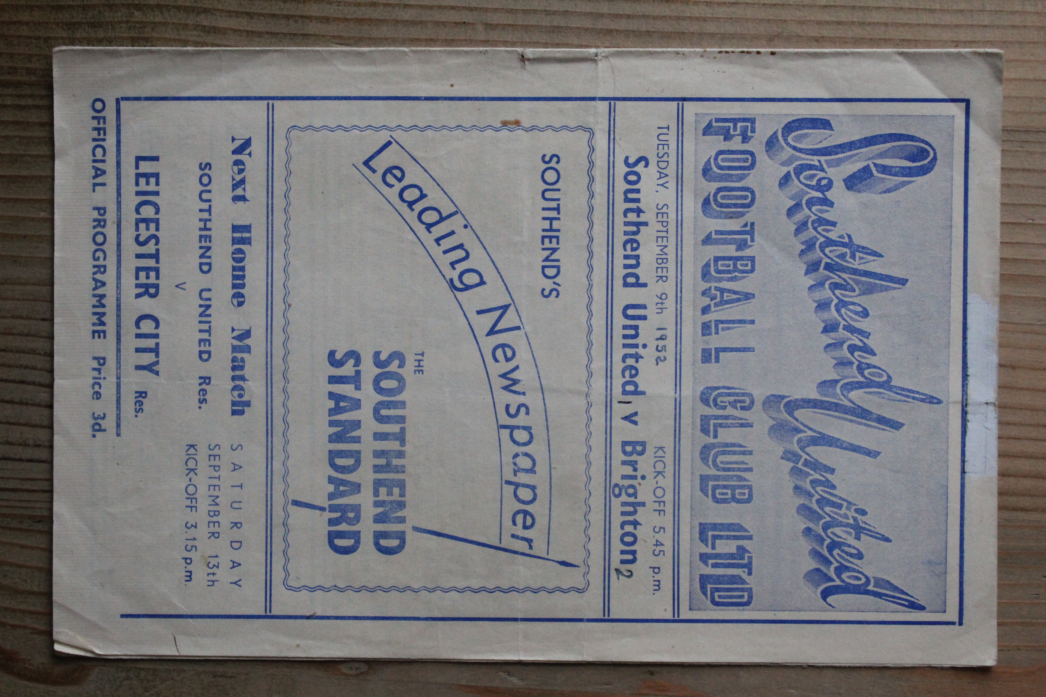 Southend United FC v Brighton & Hove Albion FC