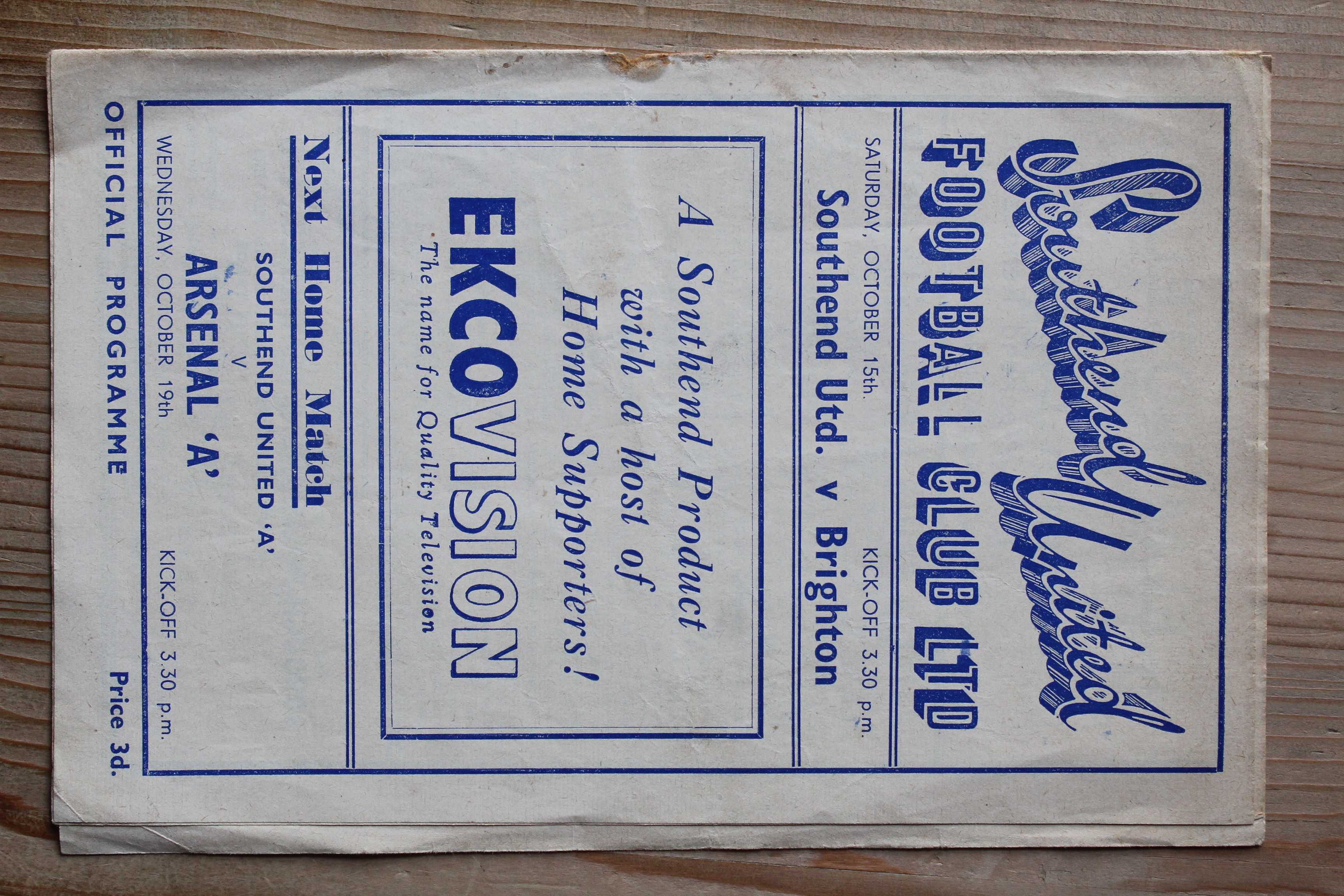 Southend United FC v Brighton & Hove Albion FC