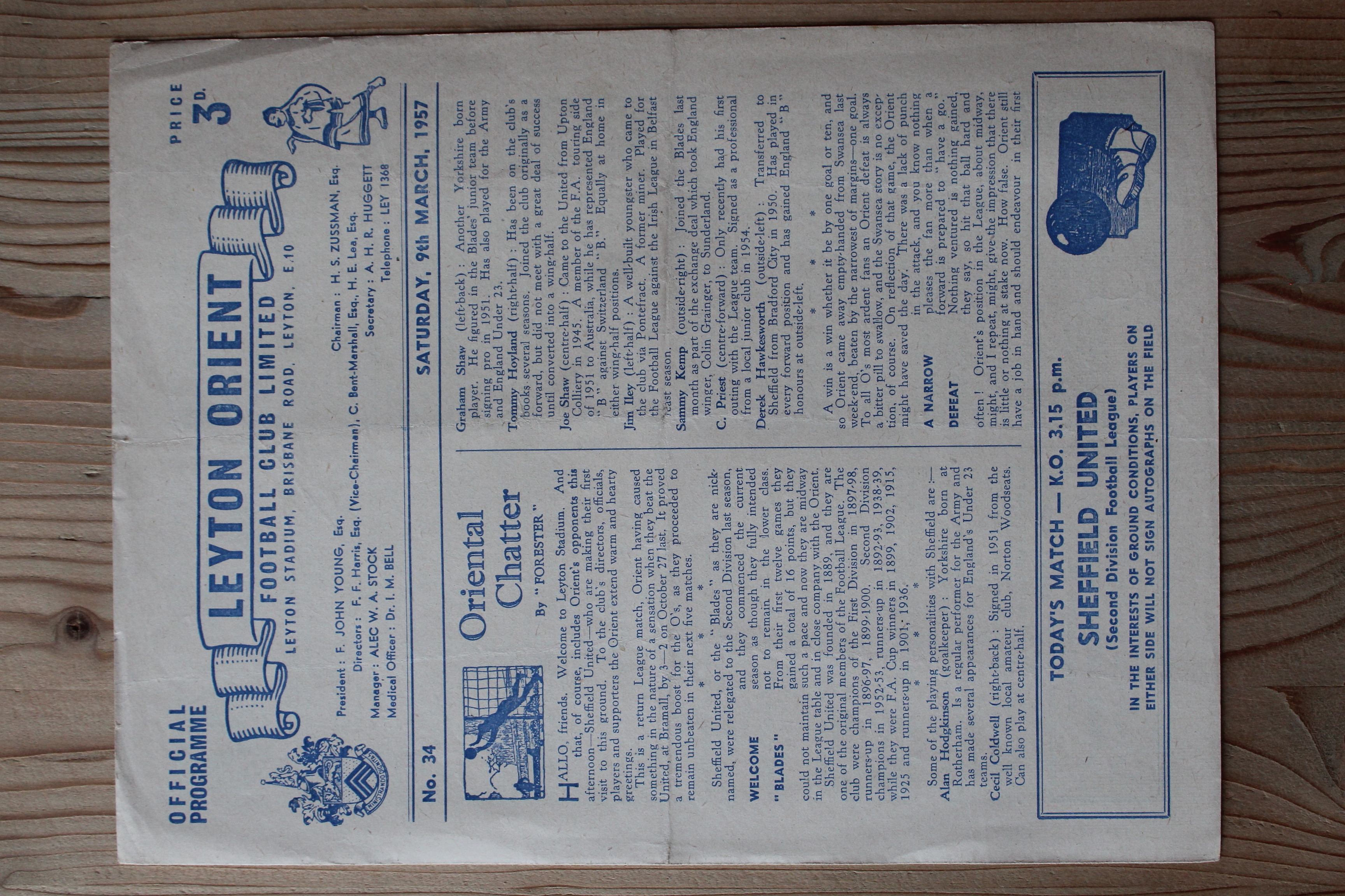 Leyton Orient FC v Sheffield United FC