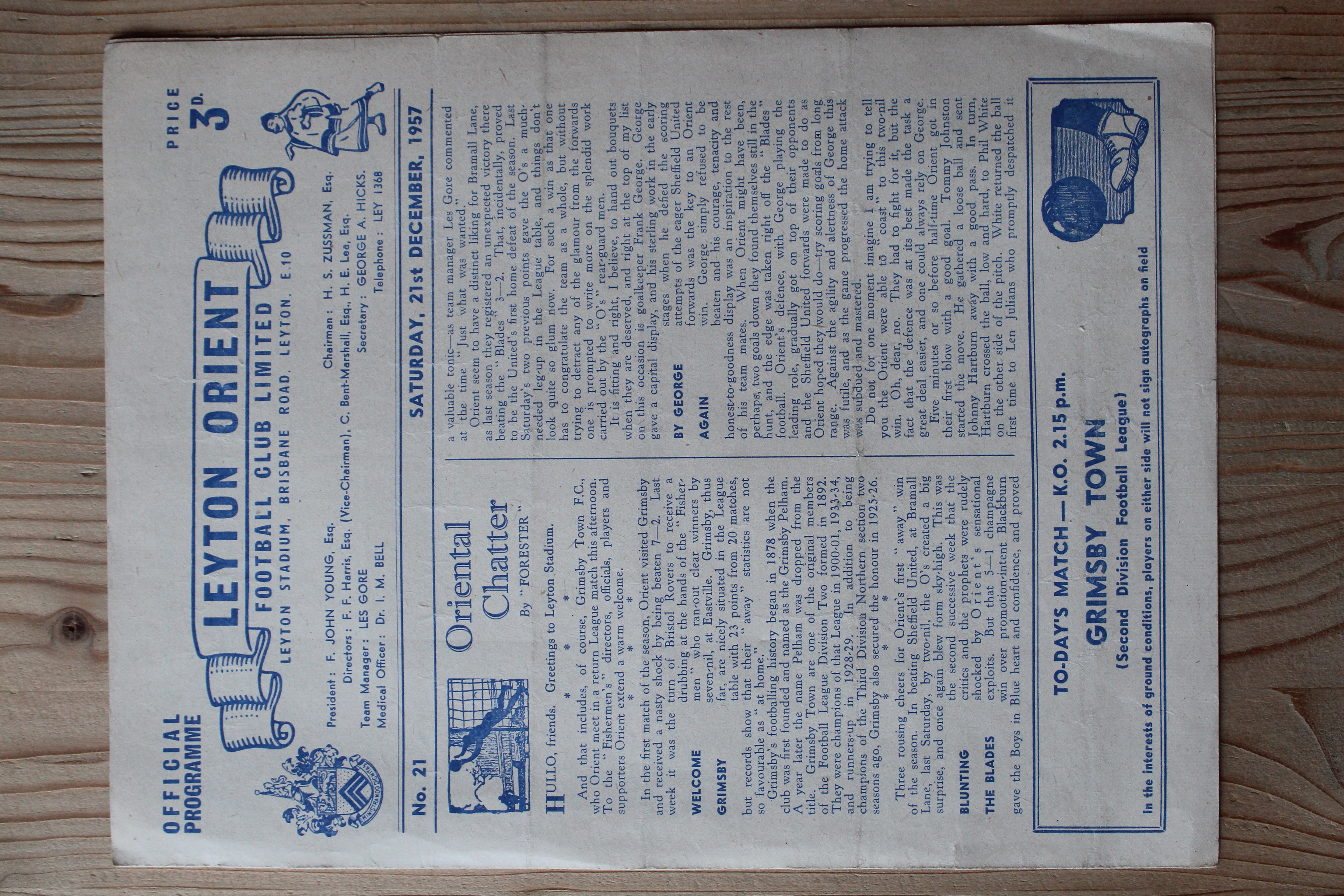 Leyton Orient FC v Grimsby Town FC