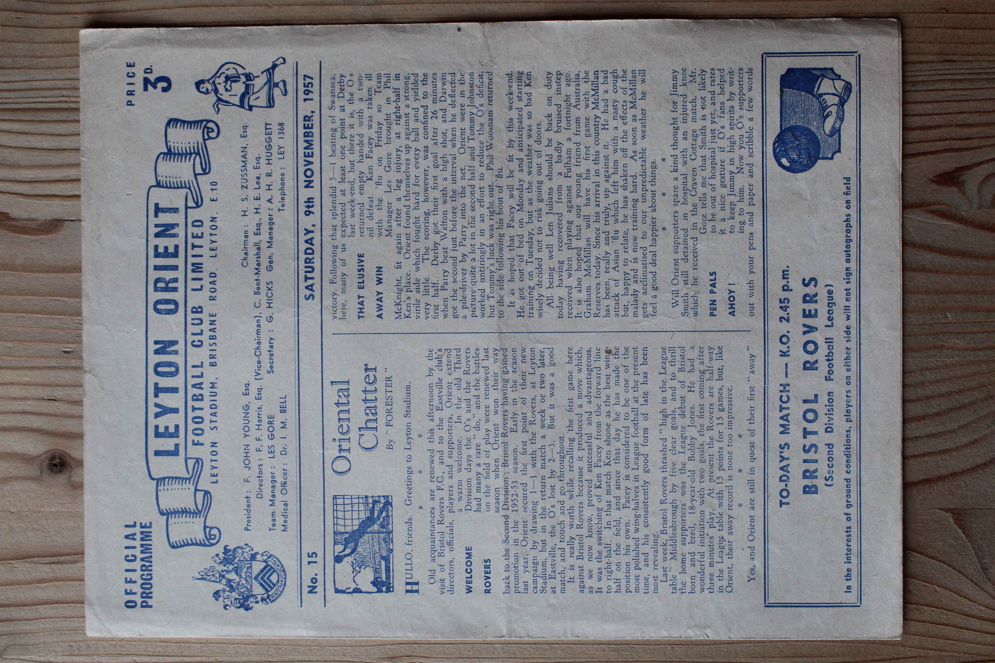 Leyton Orient FC v Bristol Rovers FC