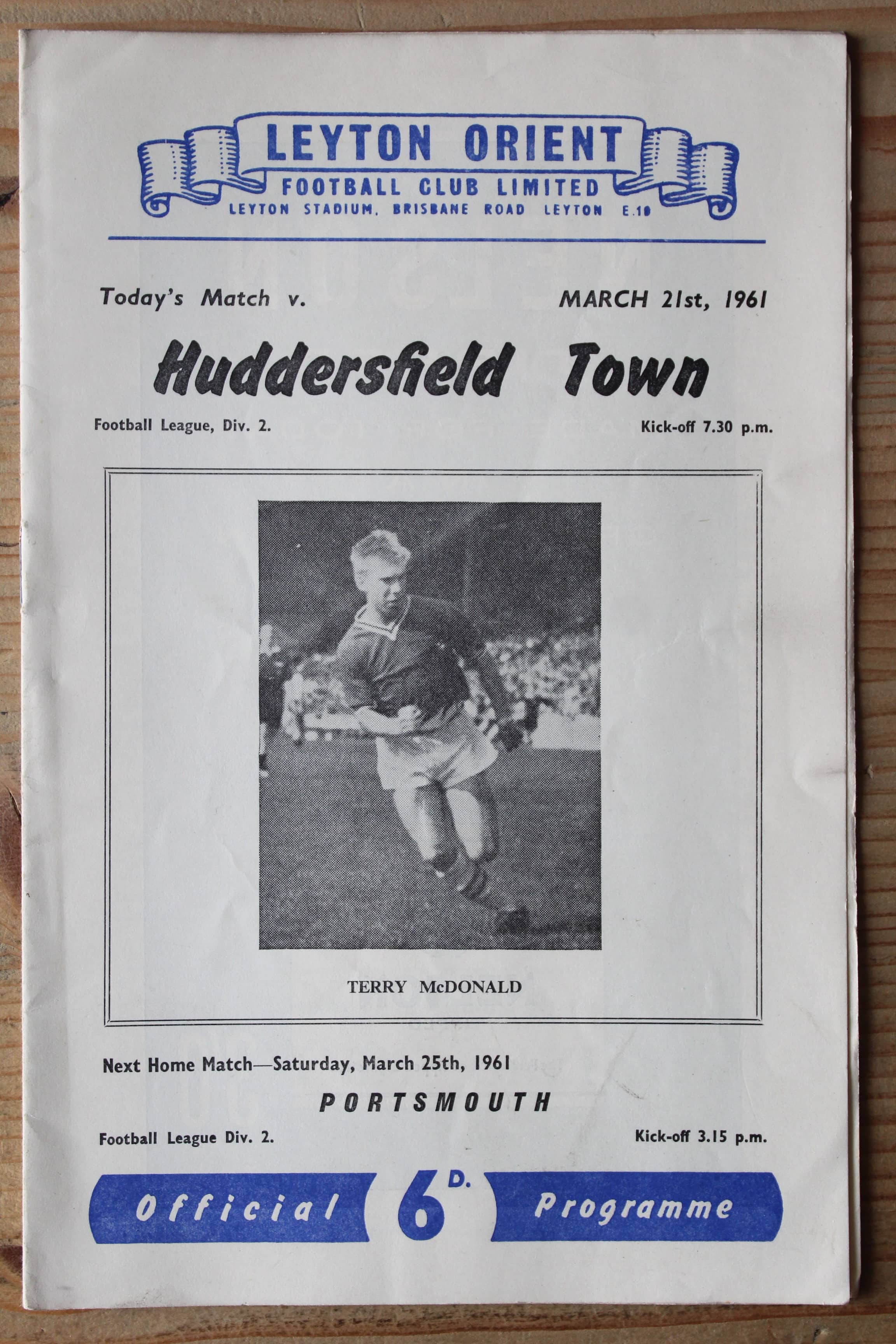 Leyton Orient FC v Huddersfield Town FC