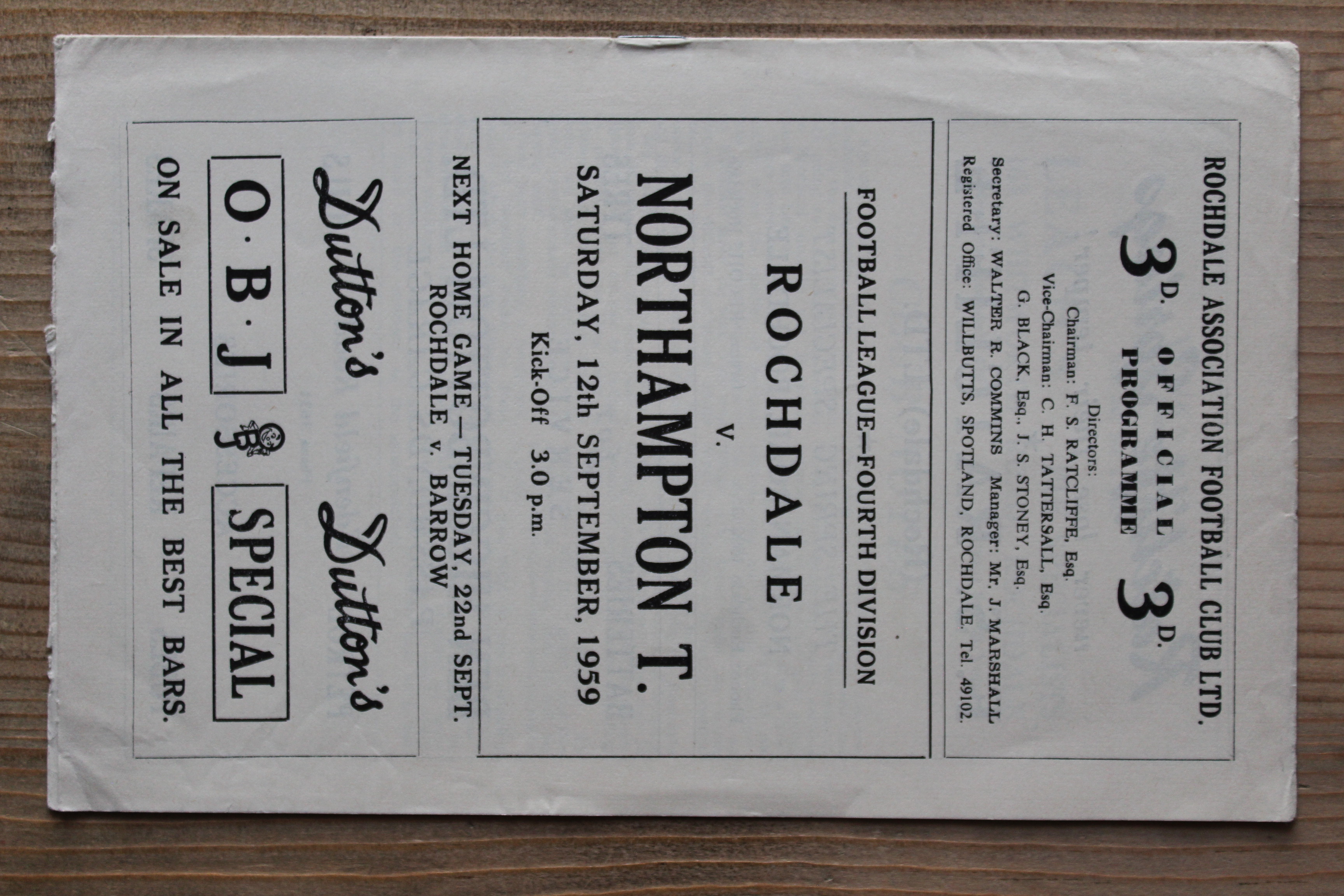 Rochdale FC v Northampton Town FC