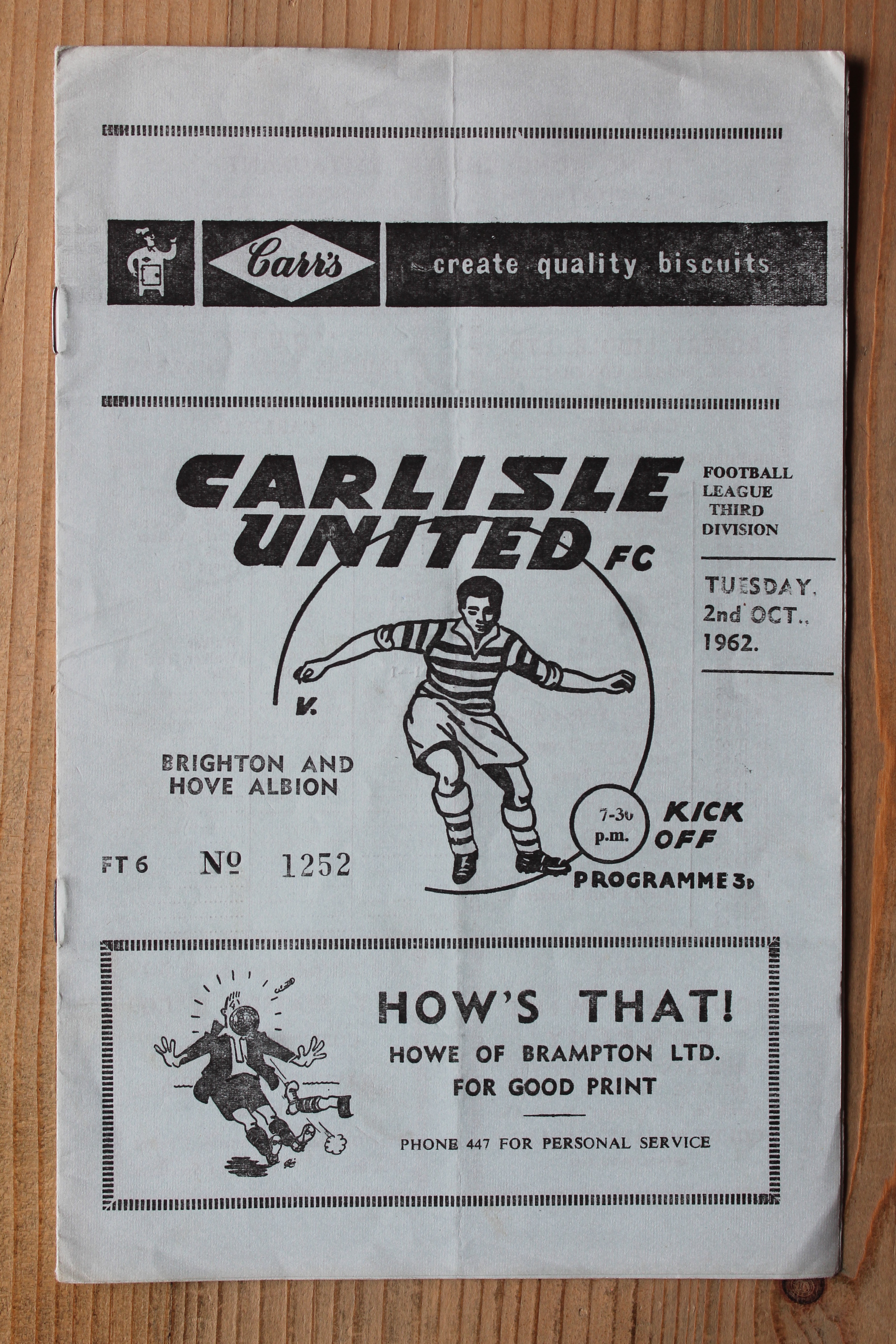 Carlisle United FC v Brighton & Hove Albion FC