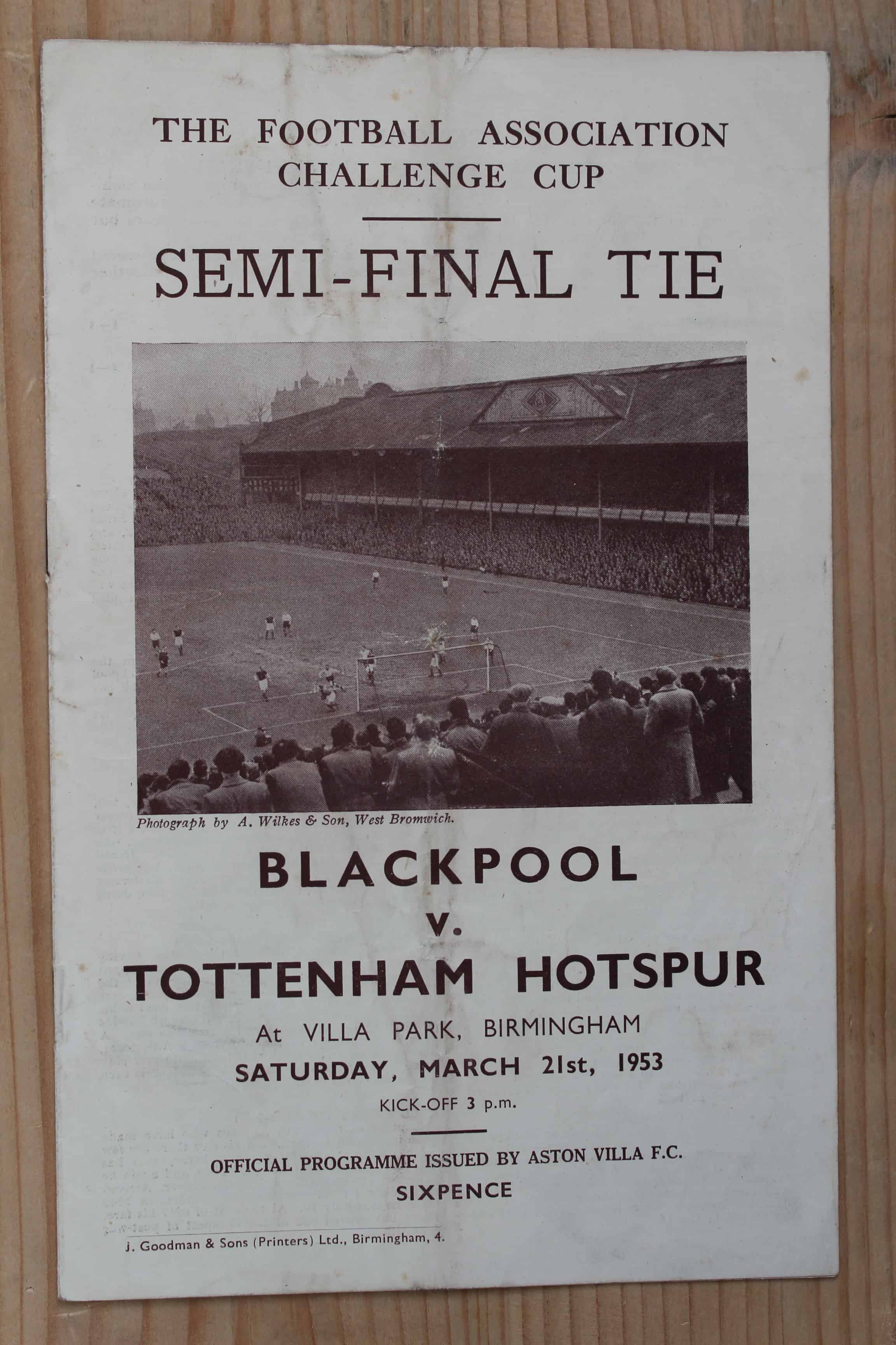 Blackpool FC v Tottenham Hotspur FC