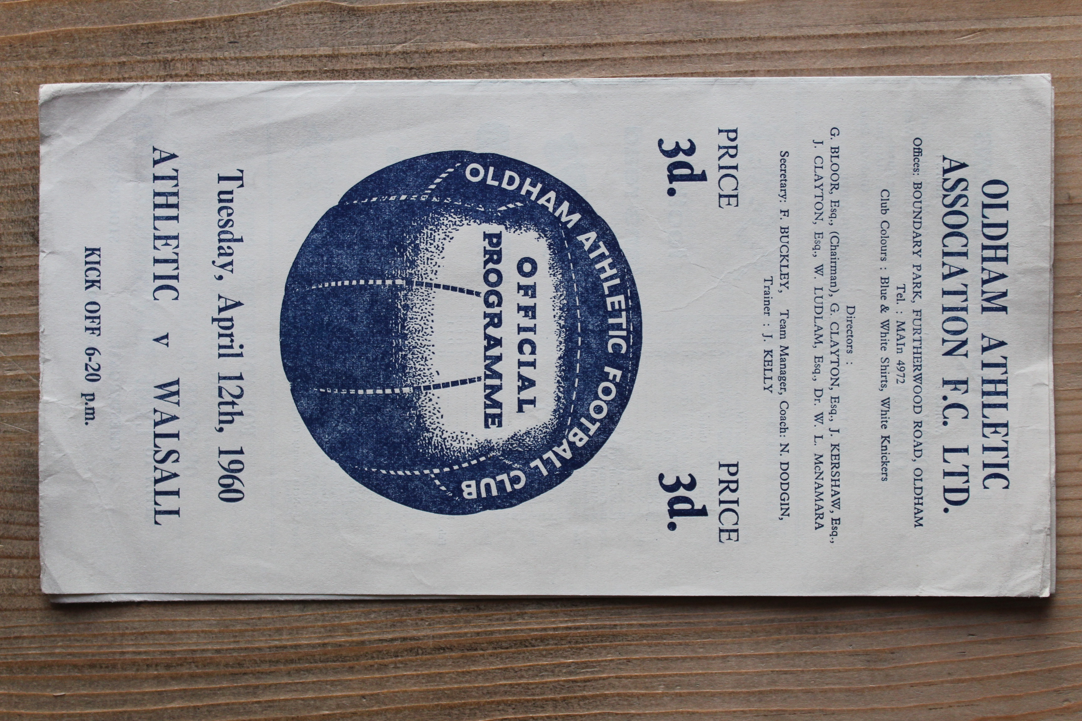 Oldham Athletic FC v Walsall FC