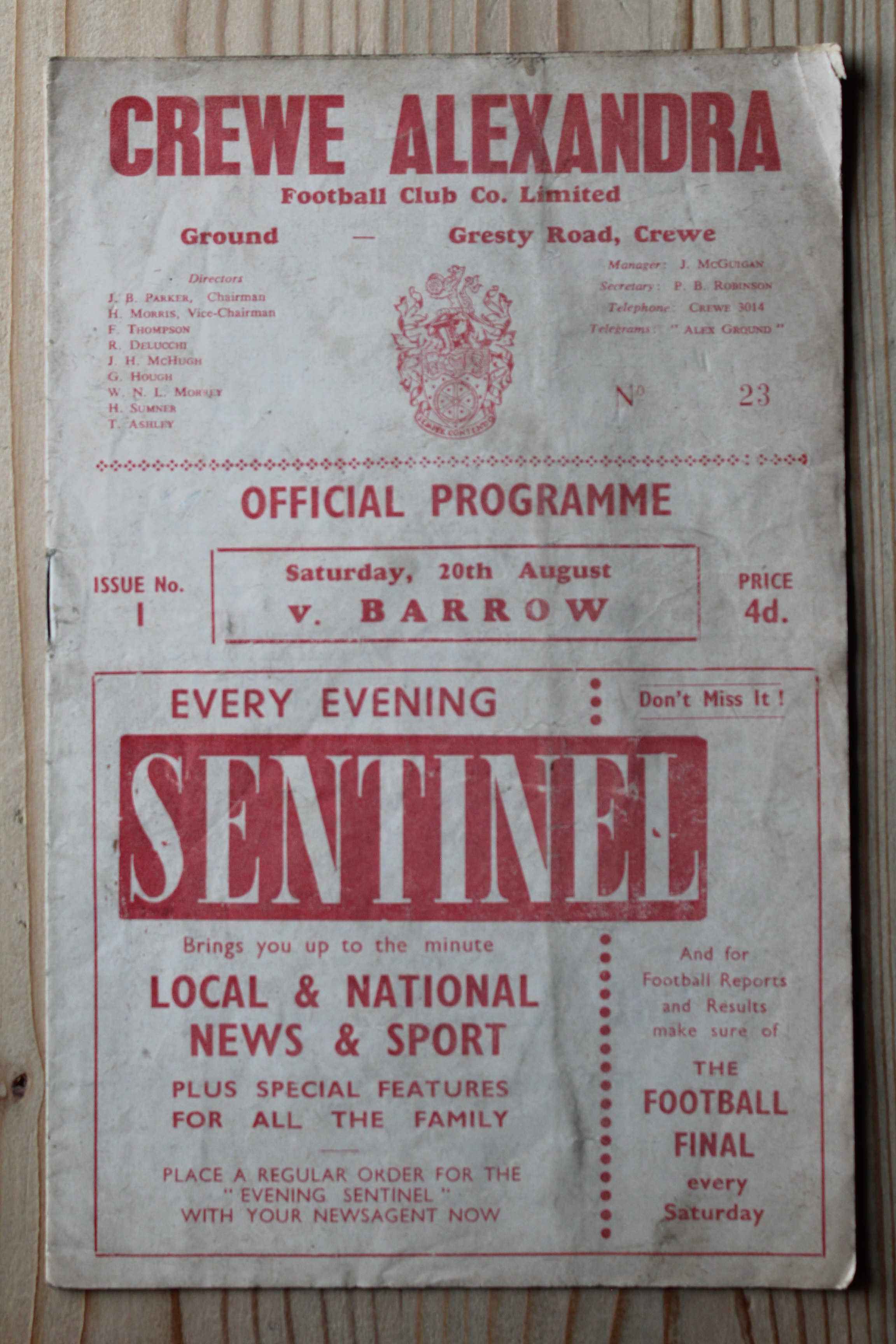 Crewe Alexandra FC v Barrow