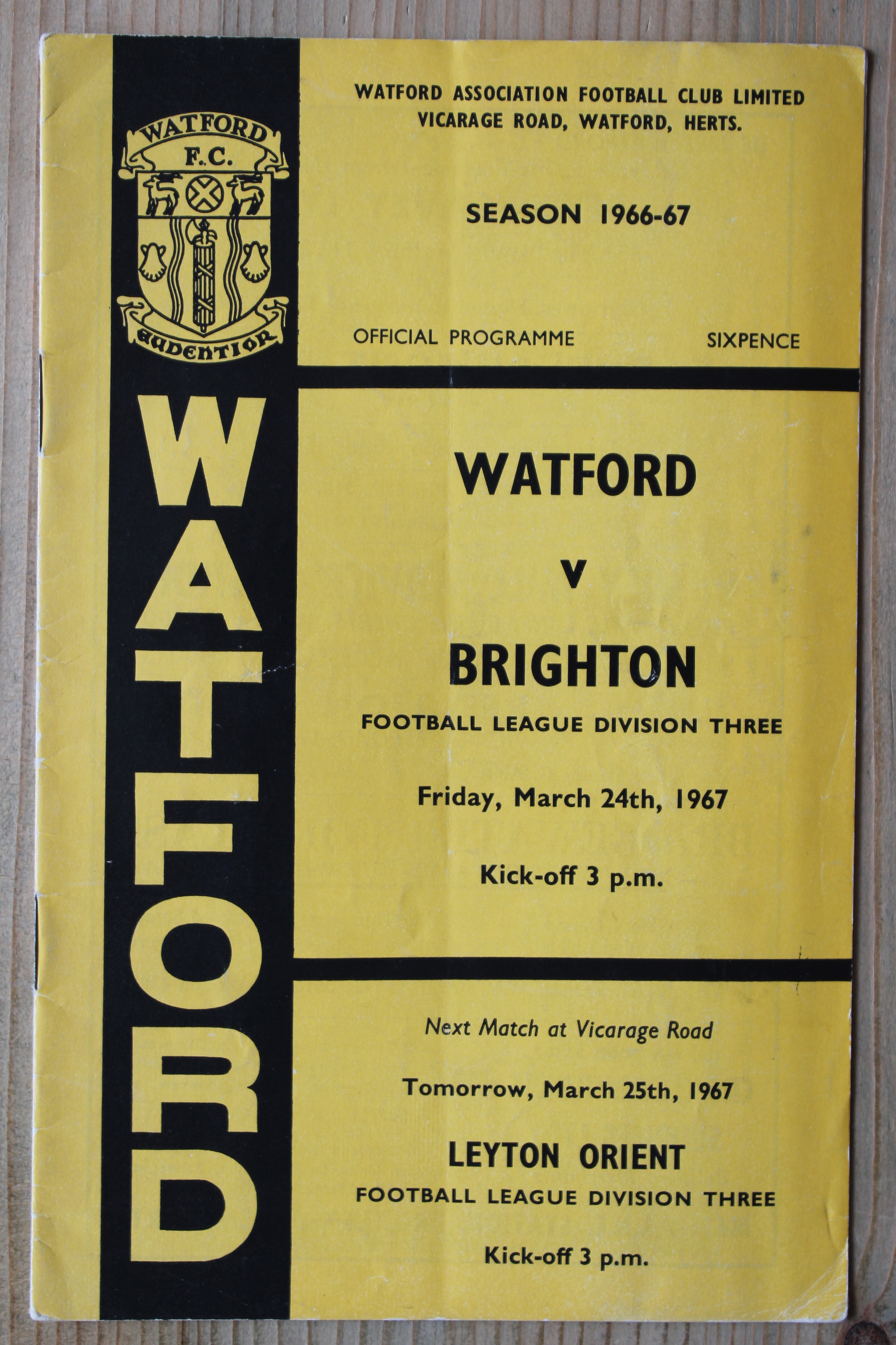 Watford FC v Brighton & Hove Albion FC