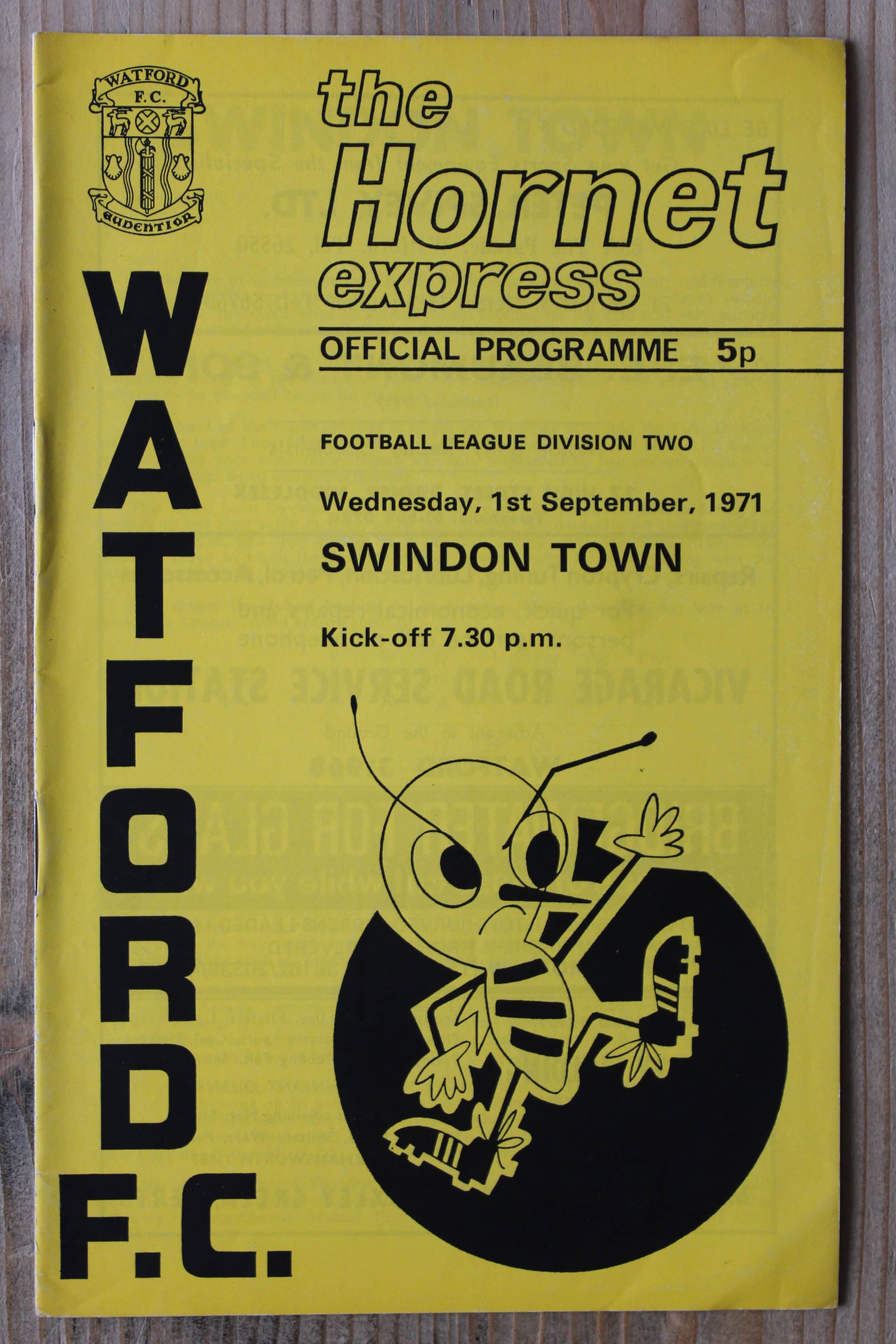 Watford FC v Swindon Town FC