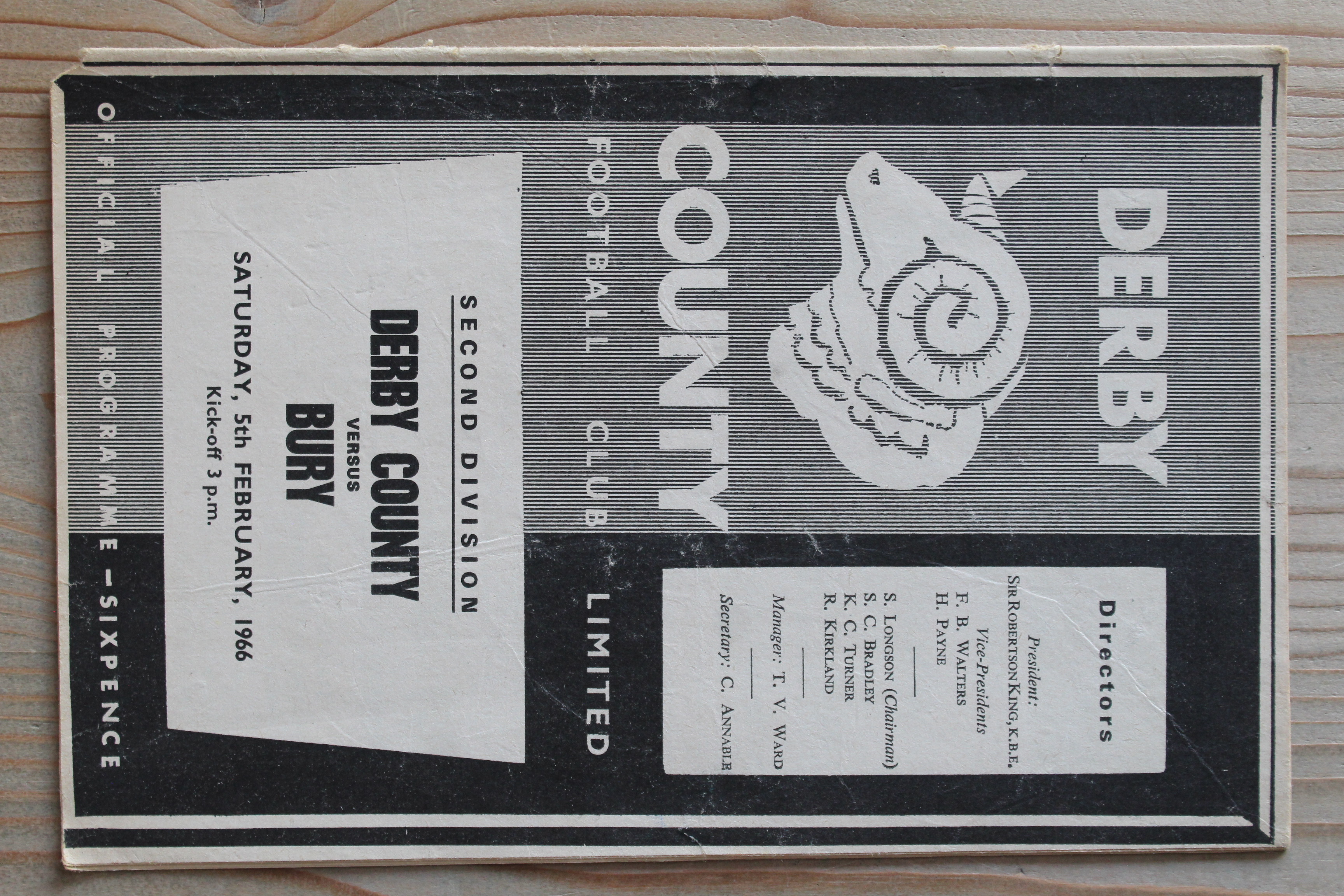 Derby County FC v Bury FC