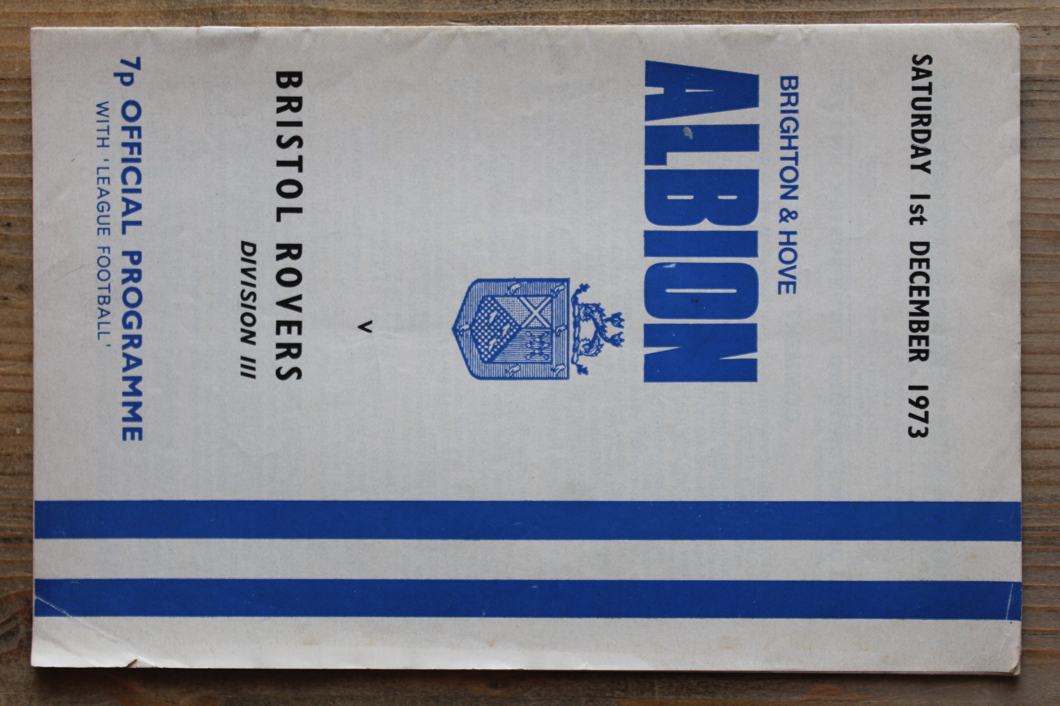 Brighton & Hove Albion FC v Bristol Rovers FC