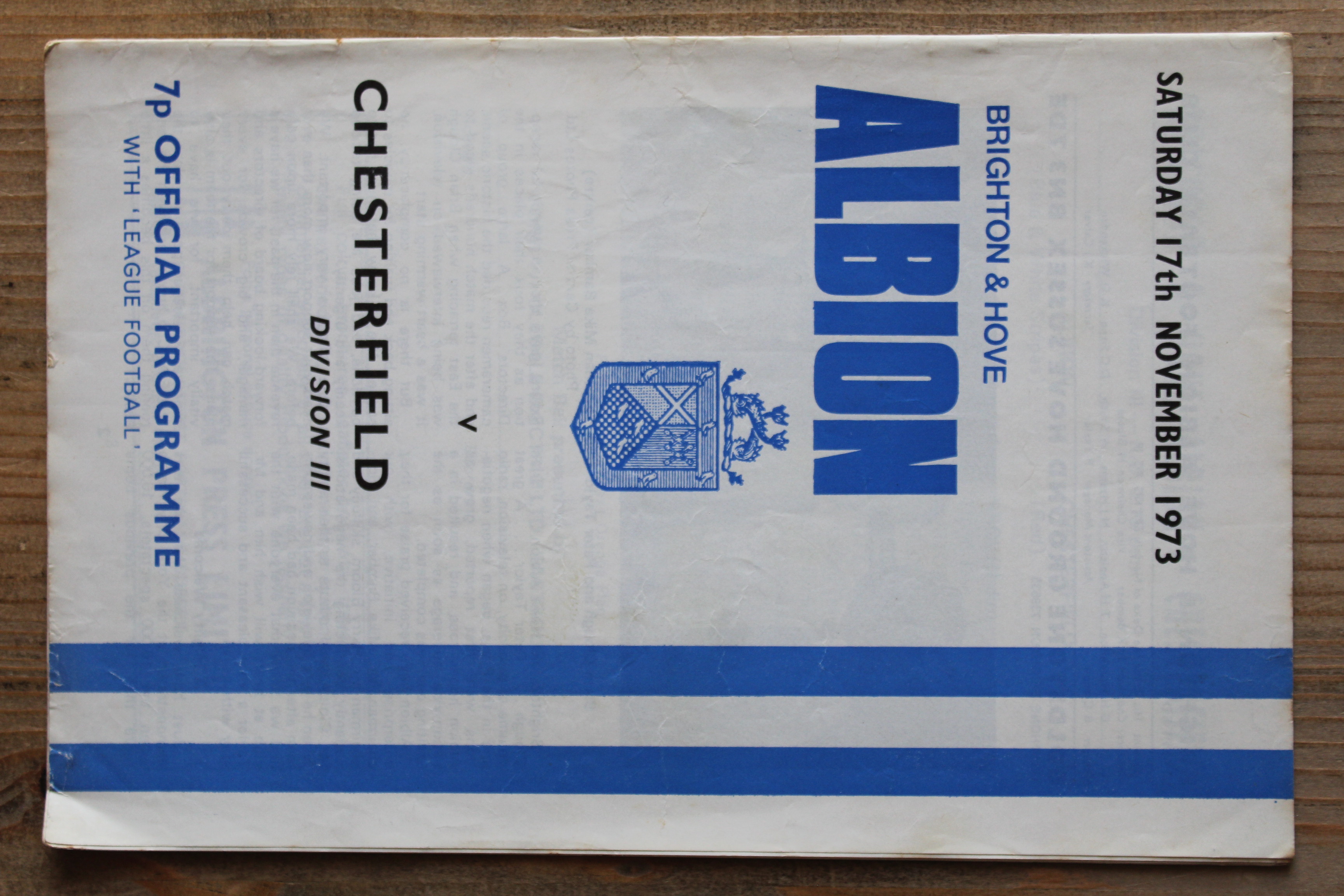 Brighton & Hove Albion FC v Chesterfield FC