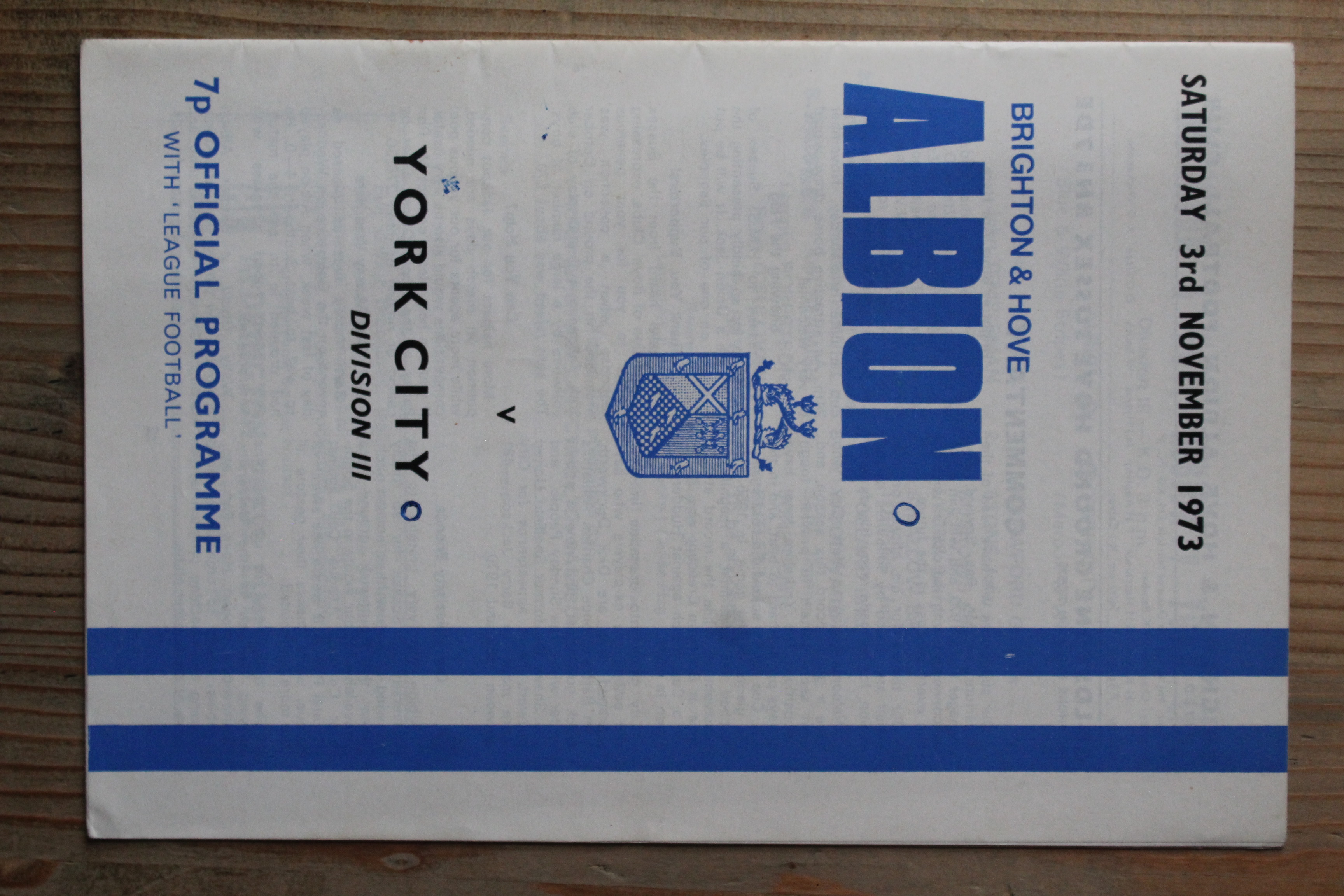 Brighton & Hove Albion FC v York City FC