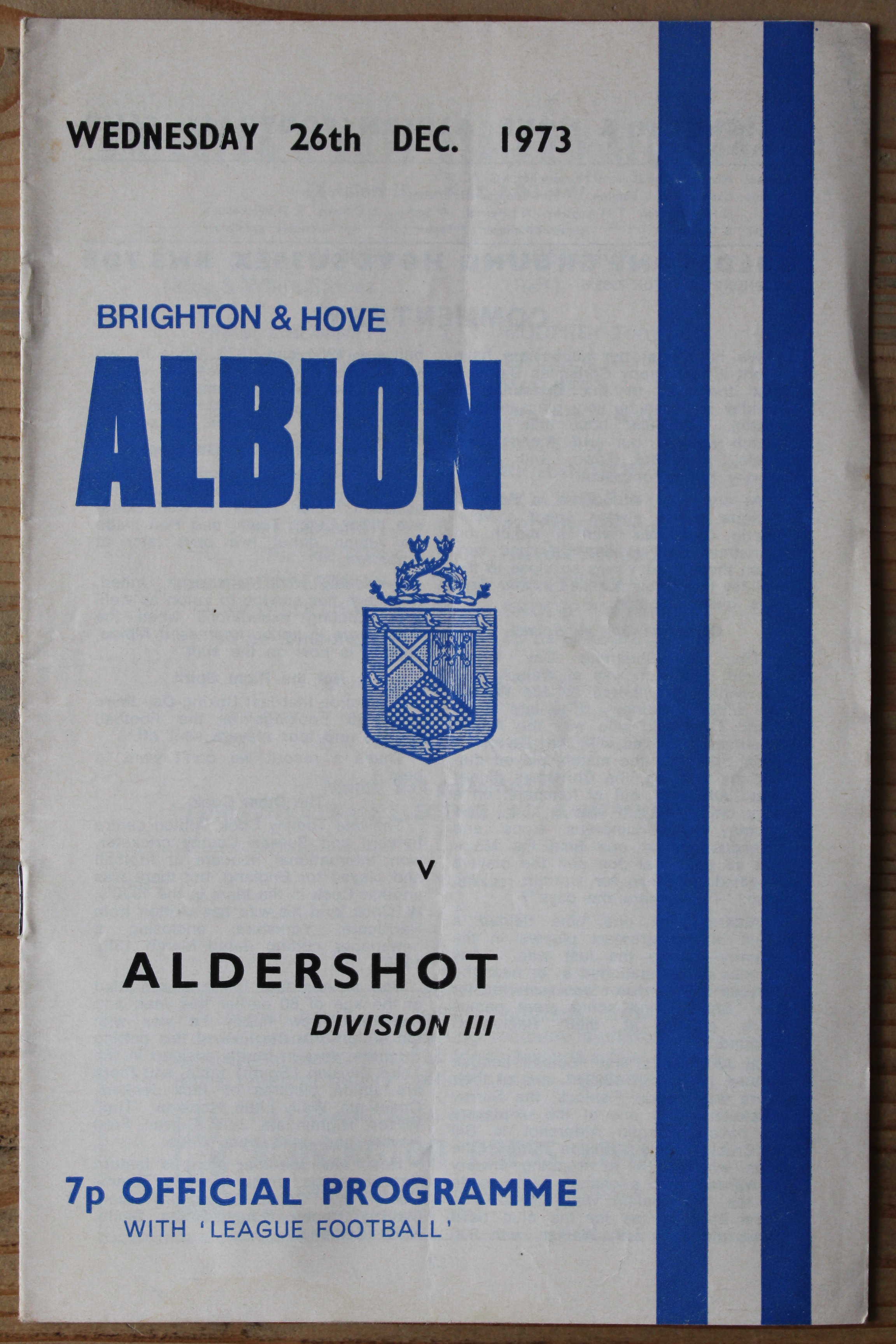 Brighton & Hove Albion FC v Aldershot F.C