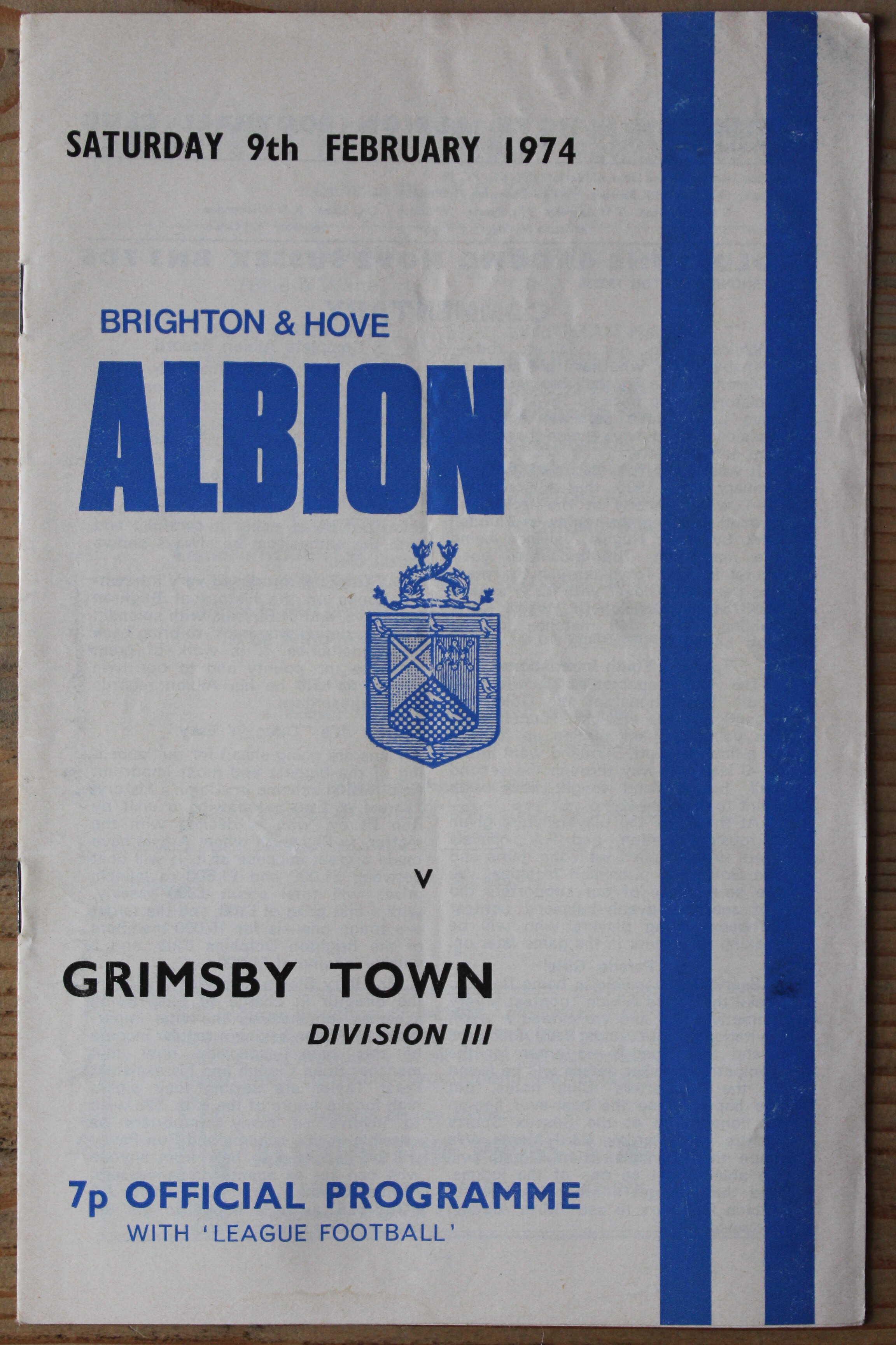 Brighton & Hove Albion FC v Grimsby Town FC