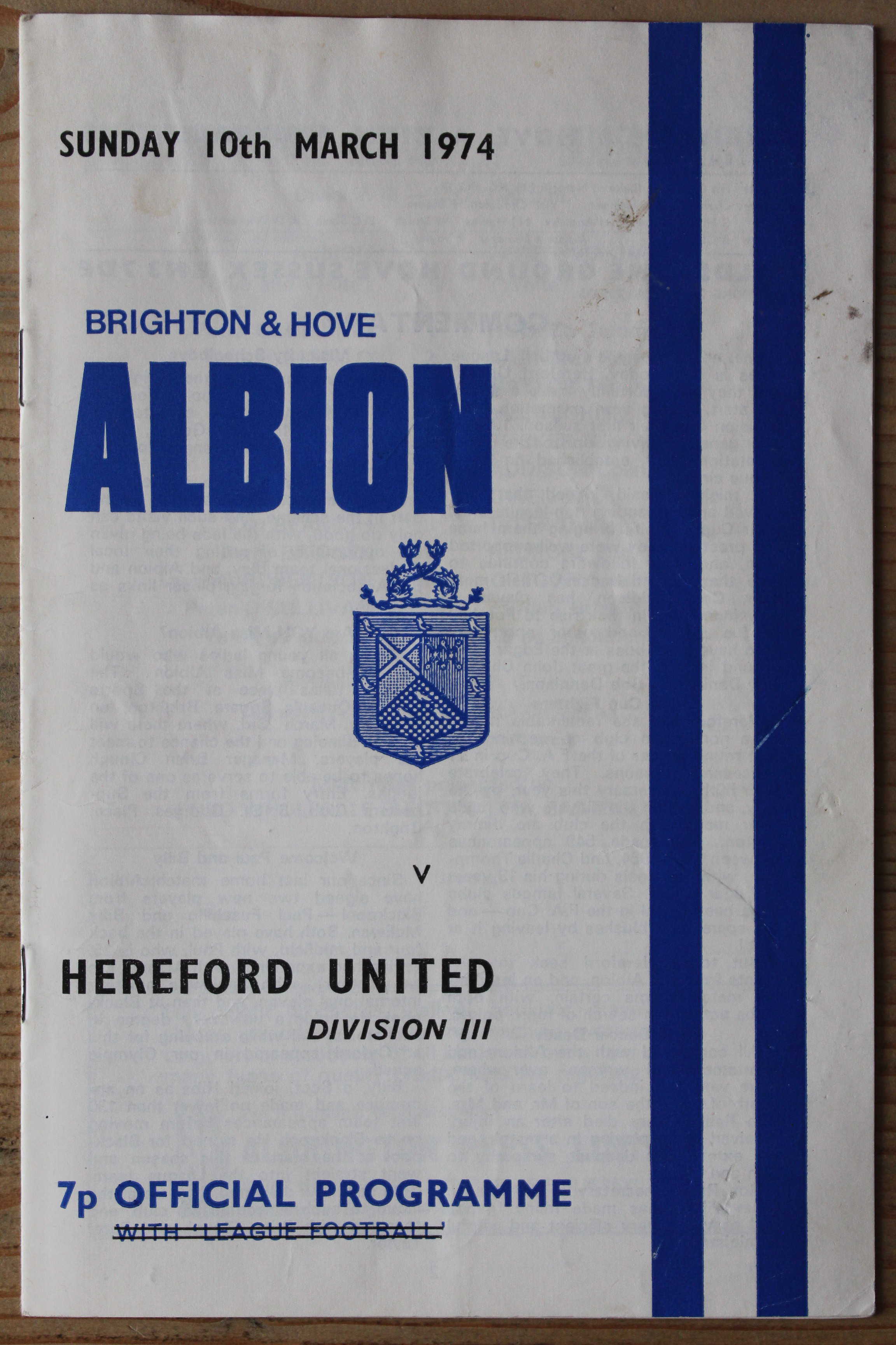Brighton & Hove Albion FC v Hereford United