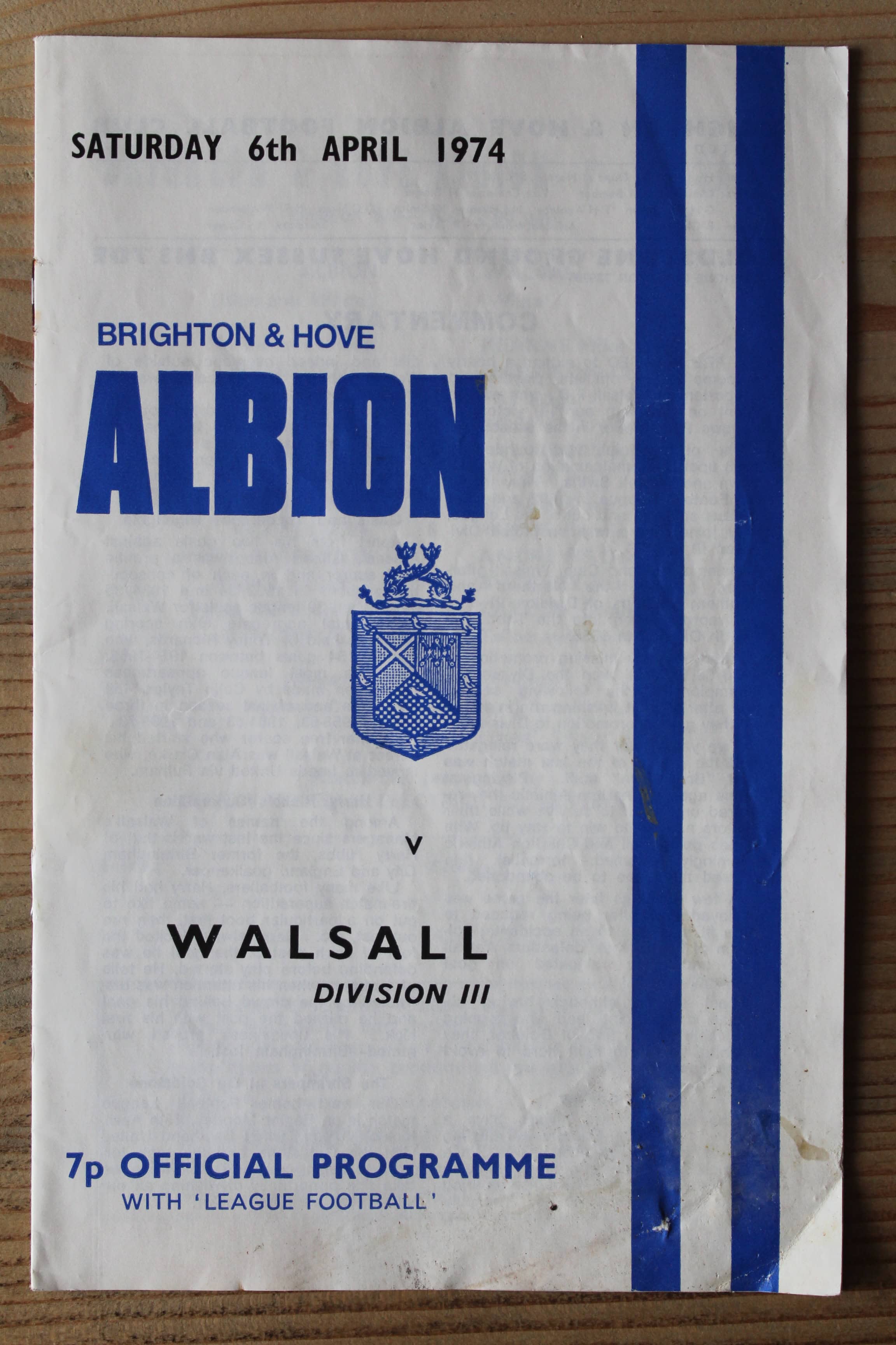 Brighton & Hove Albion FC v Walsall FC