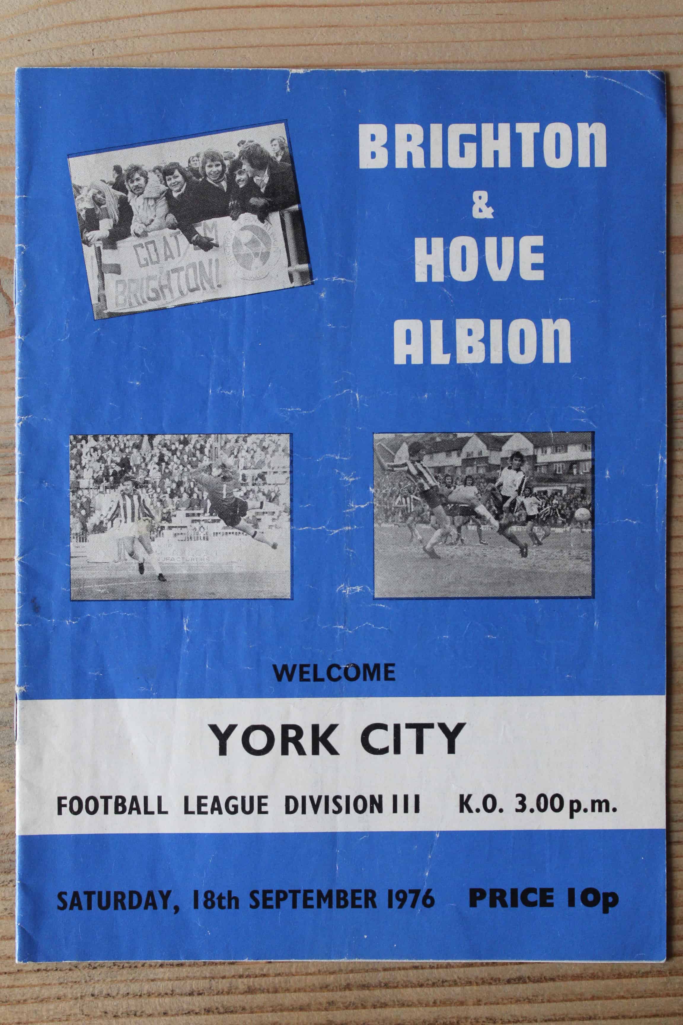 Brighton & Hove Albion FC v York City FC
