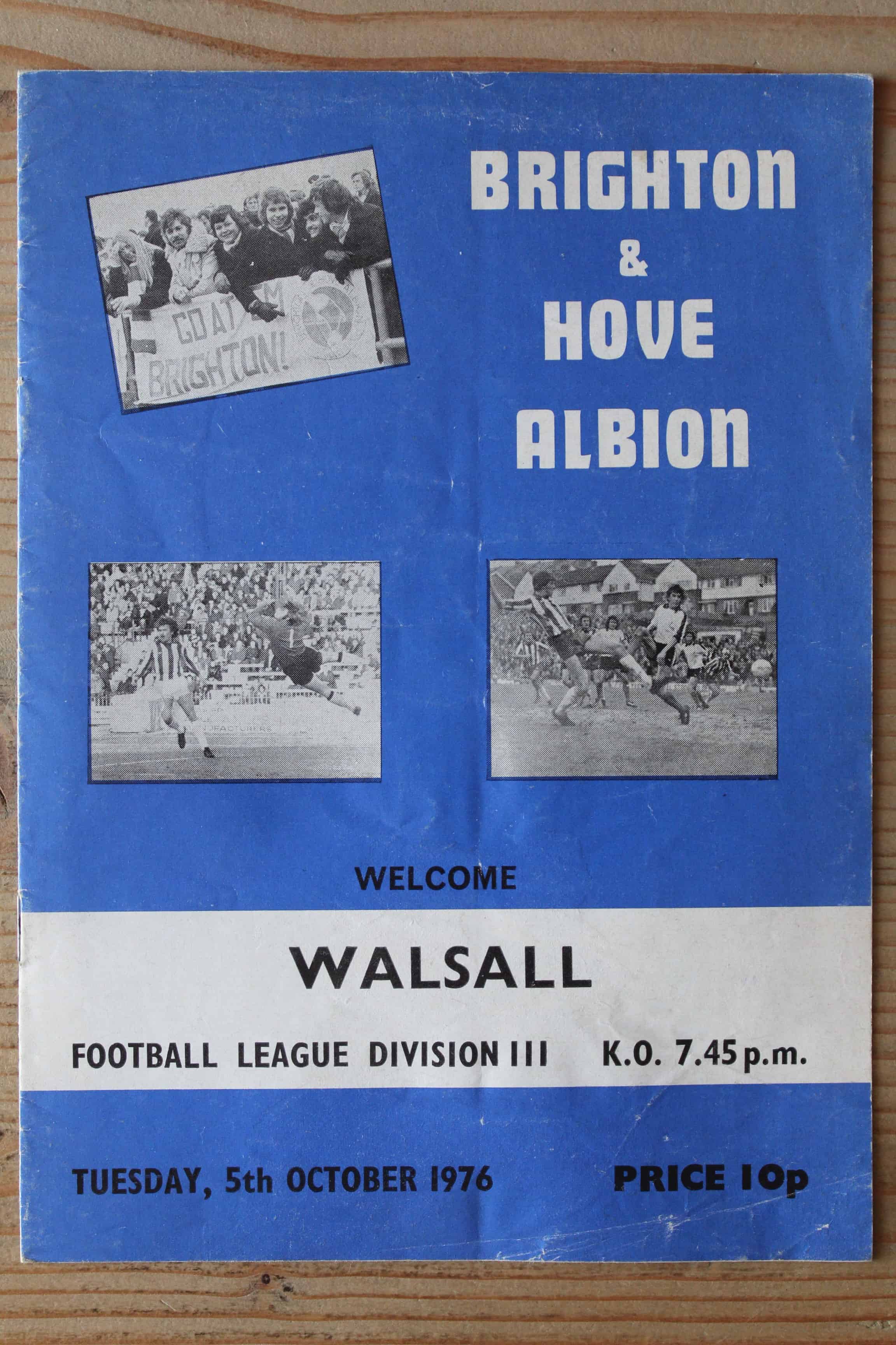Brighton & Hove Albion FC v Walsall FC