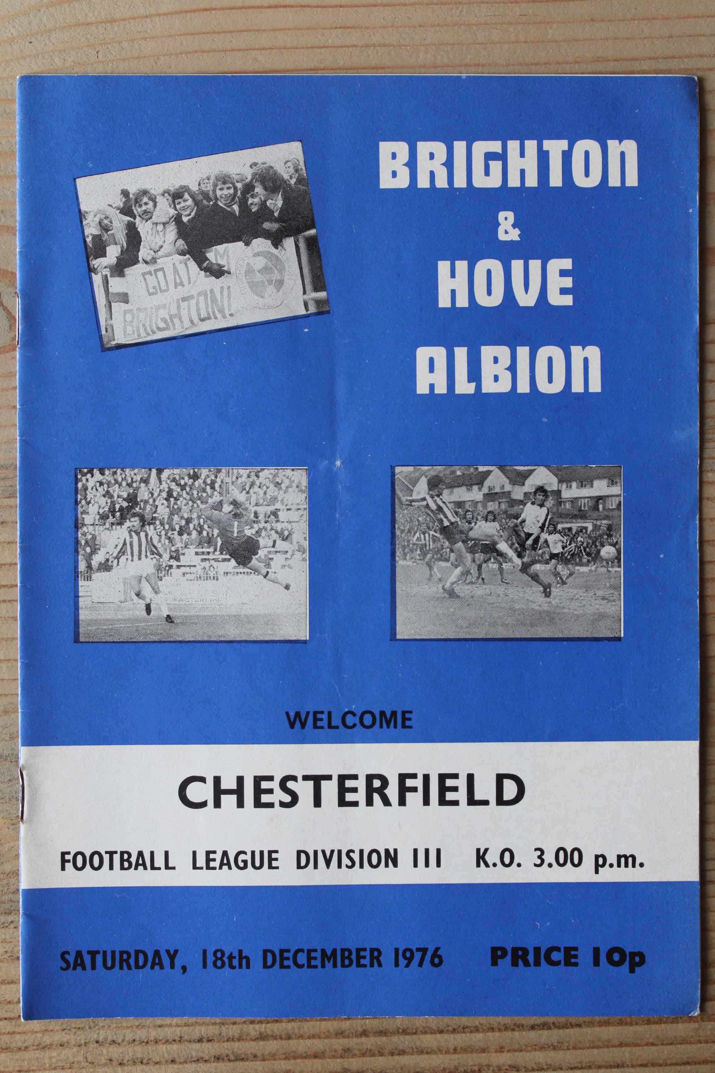 Brighton & Hove Albion FC v Chesterfield FC