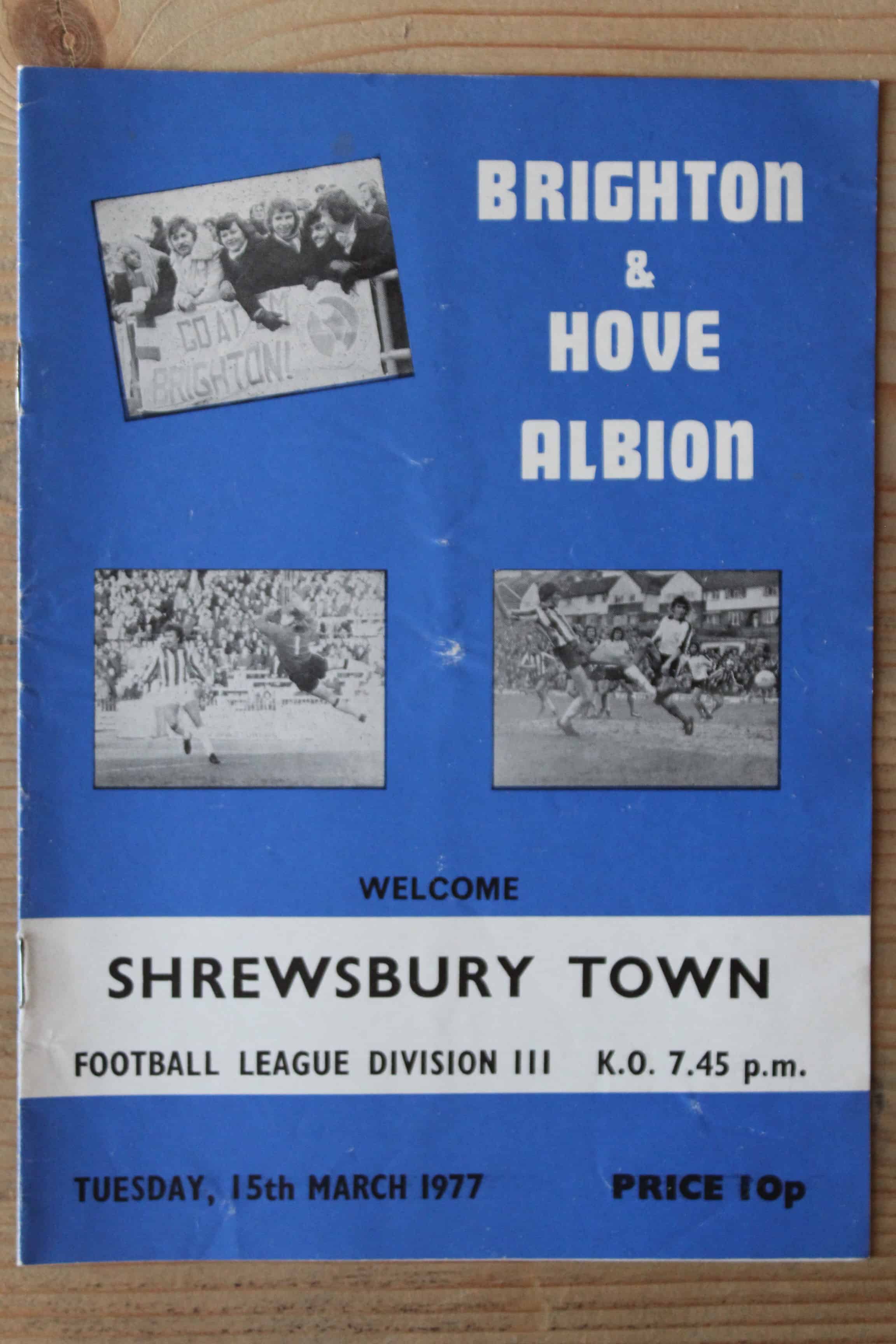 Brighton & Hove Albion FC v Shrewsbury Town FC