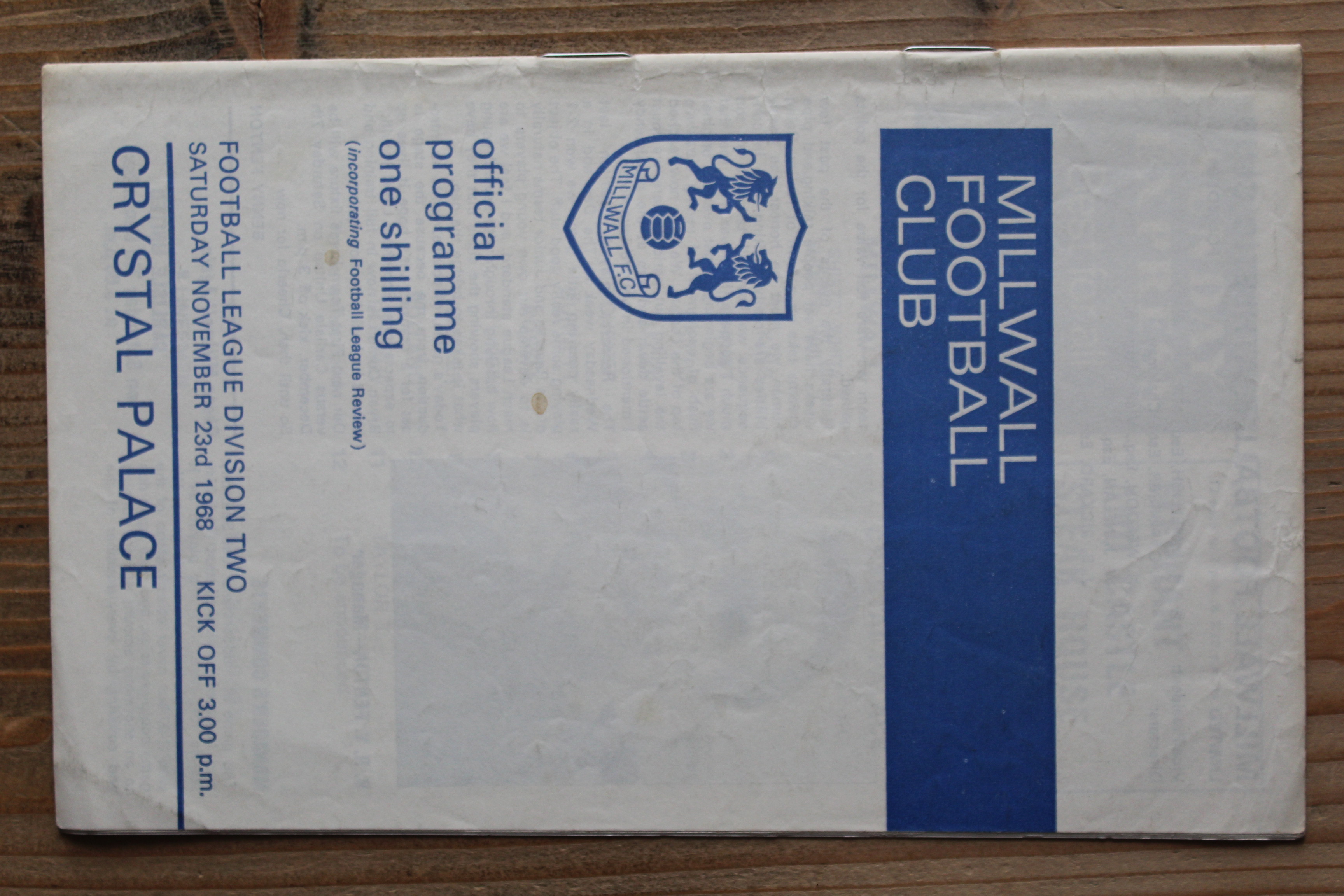 Millwall FC v Crystal Palace FC