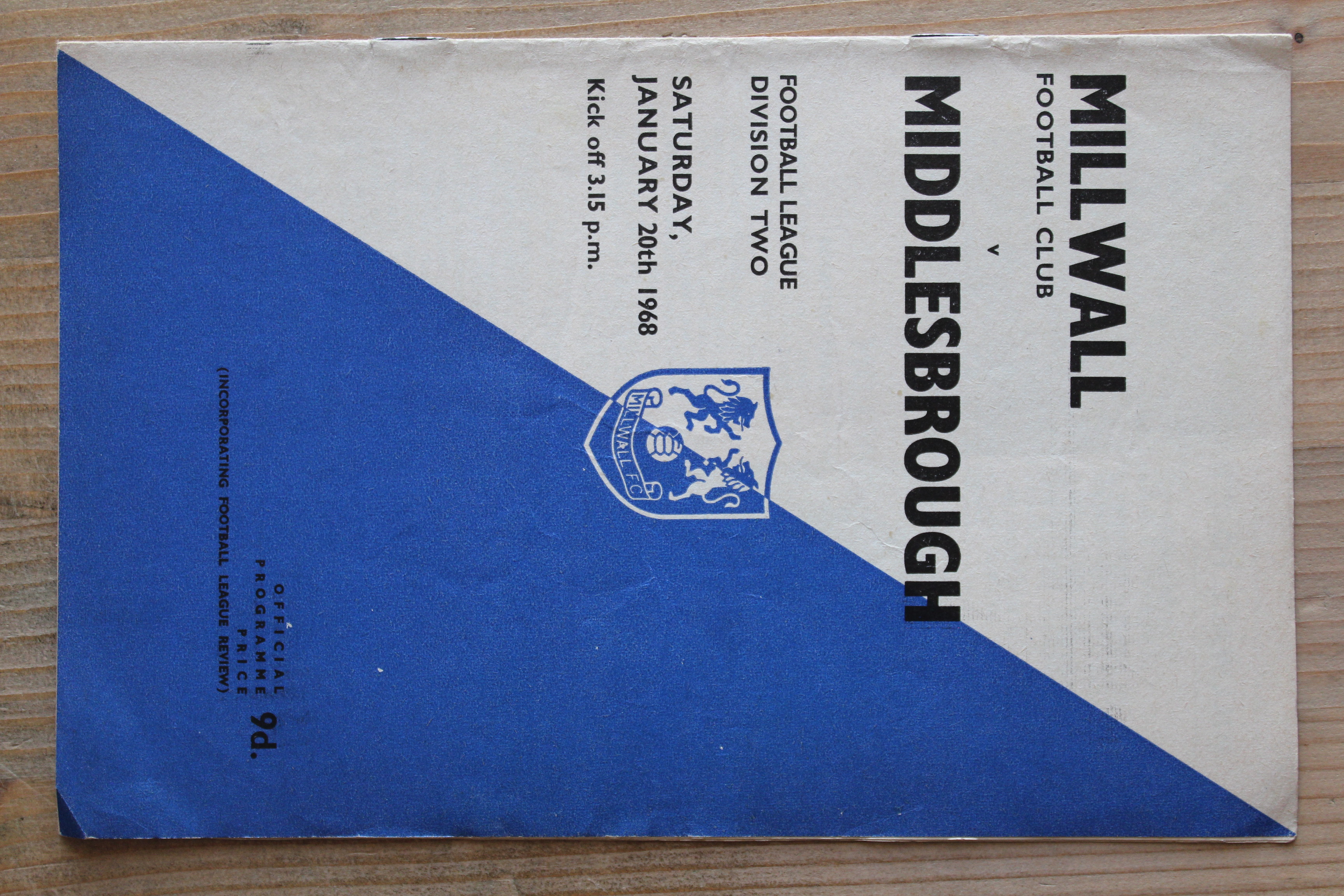 Millwall FC v Middlesbrough FC