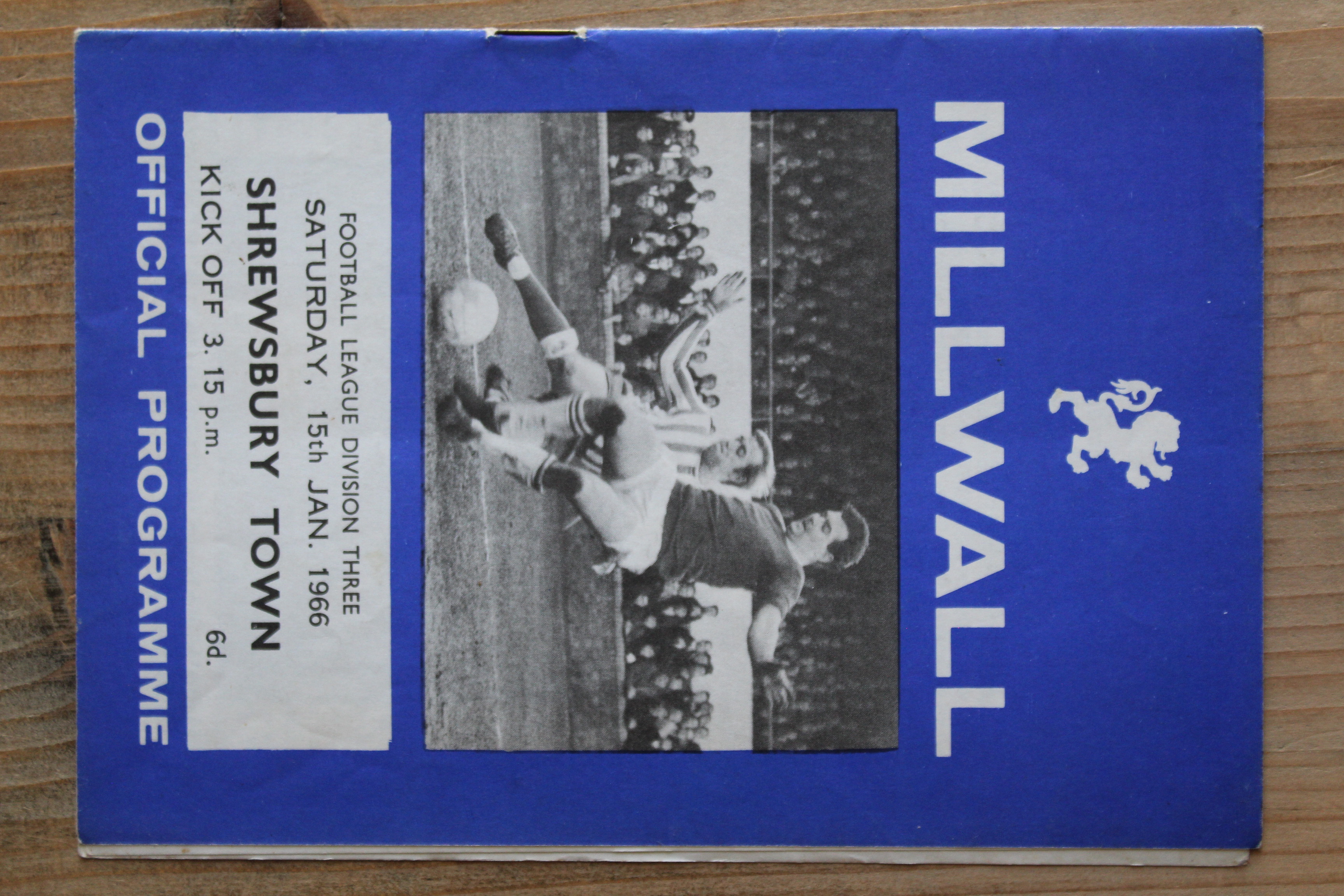 Millwall FC v Shrewsbury Town FC