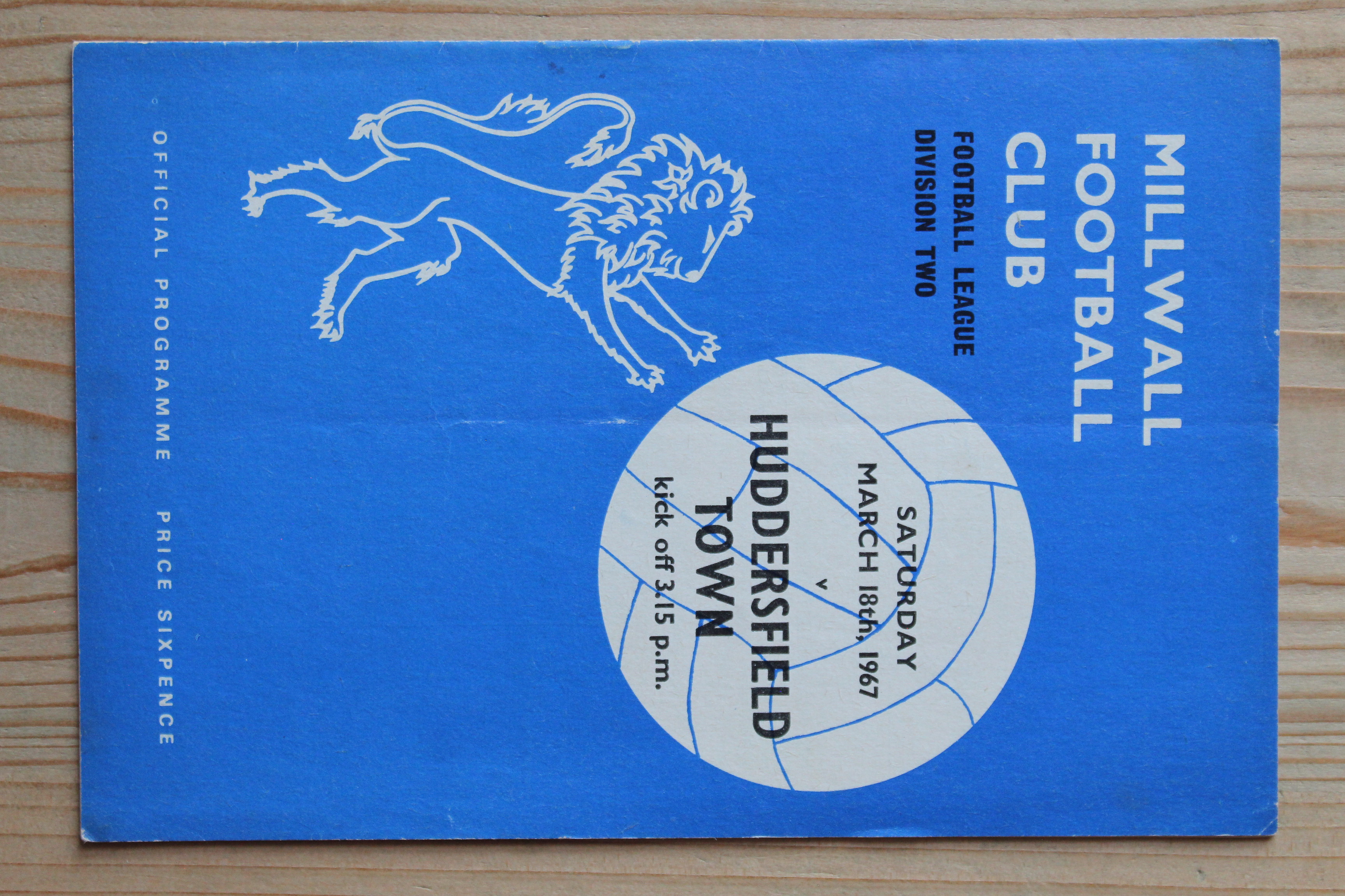 Millwall FC v Huddersfield Town FC