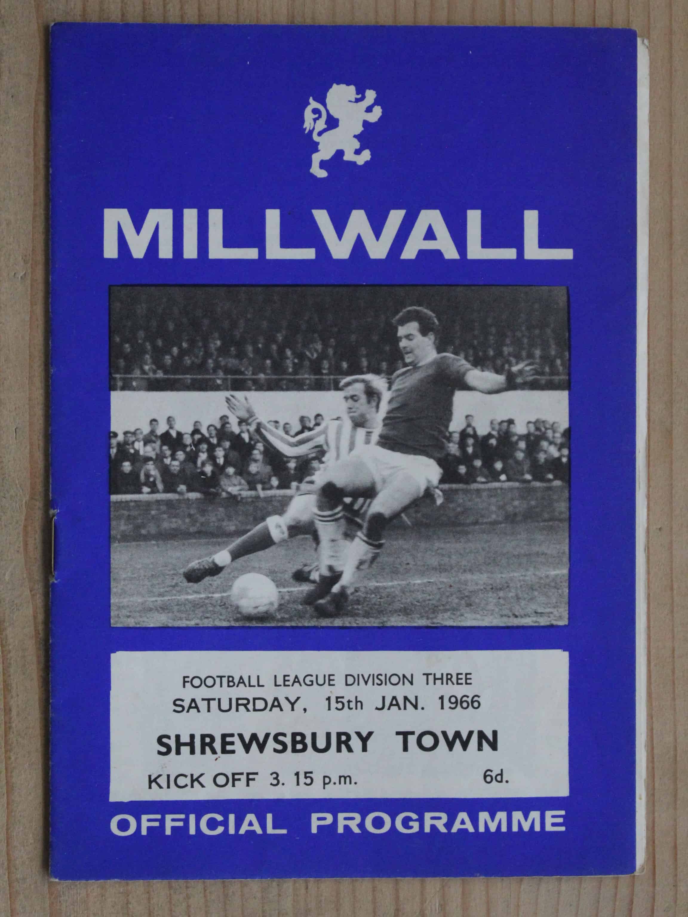 Millwall FC v Shrewsbury Town FC