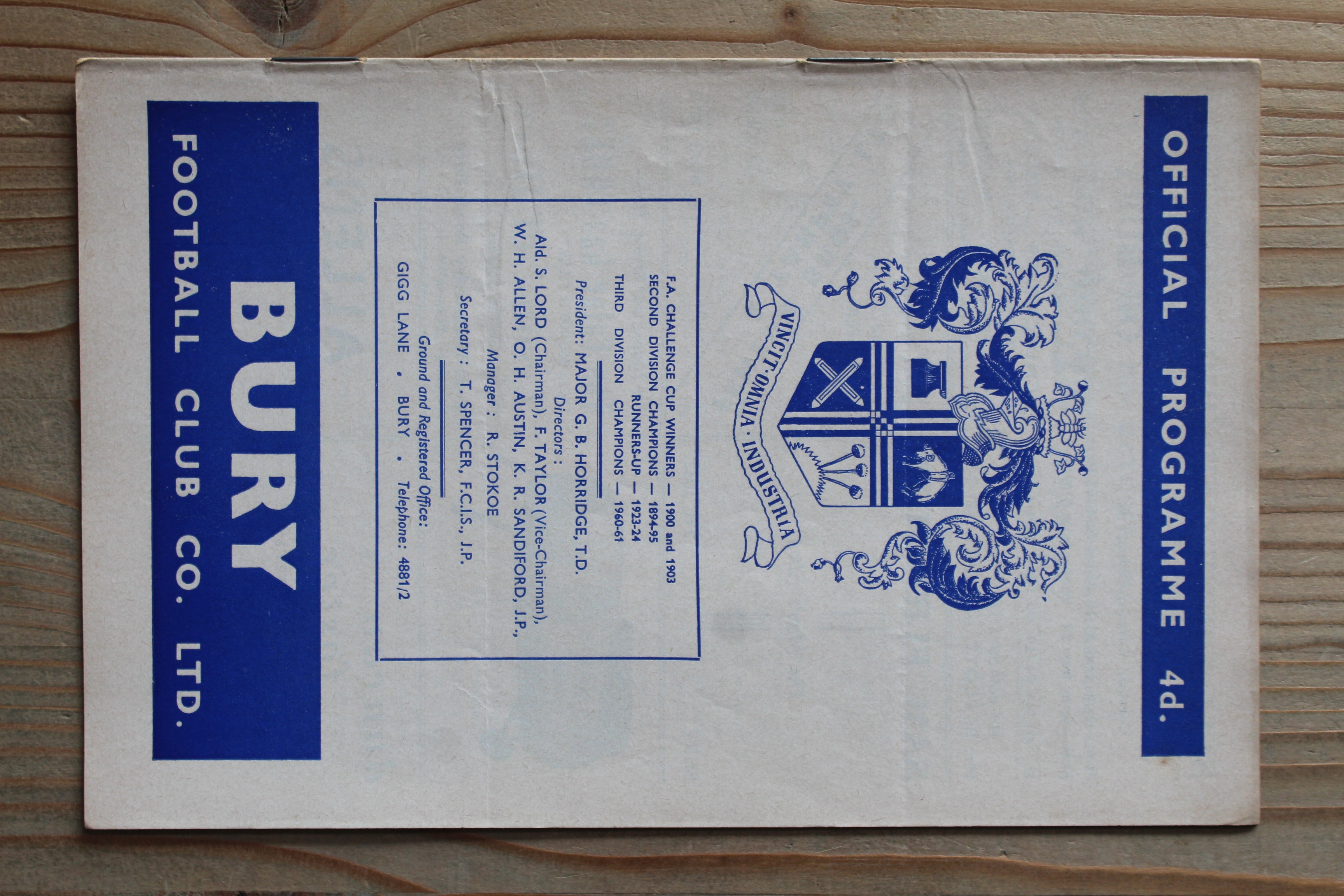 Bury FC v Southampton FC